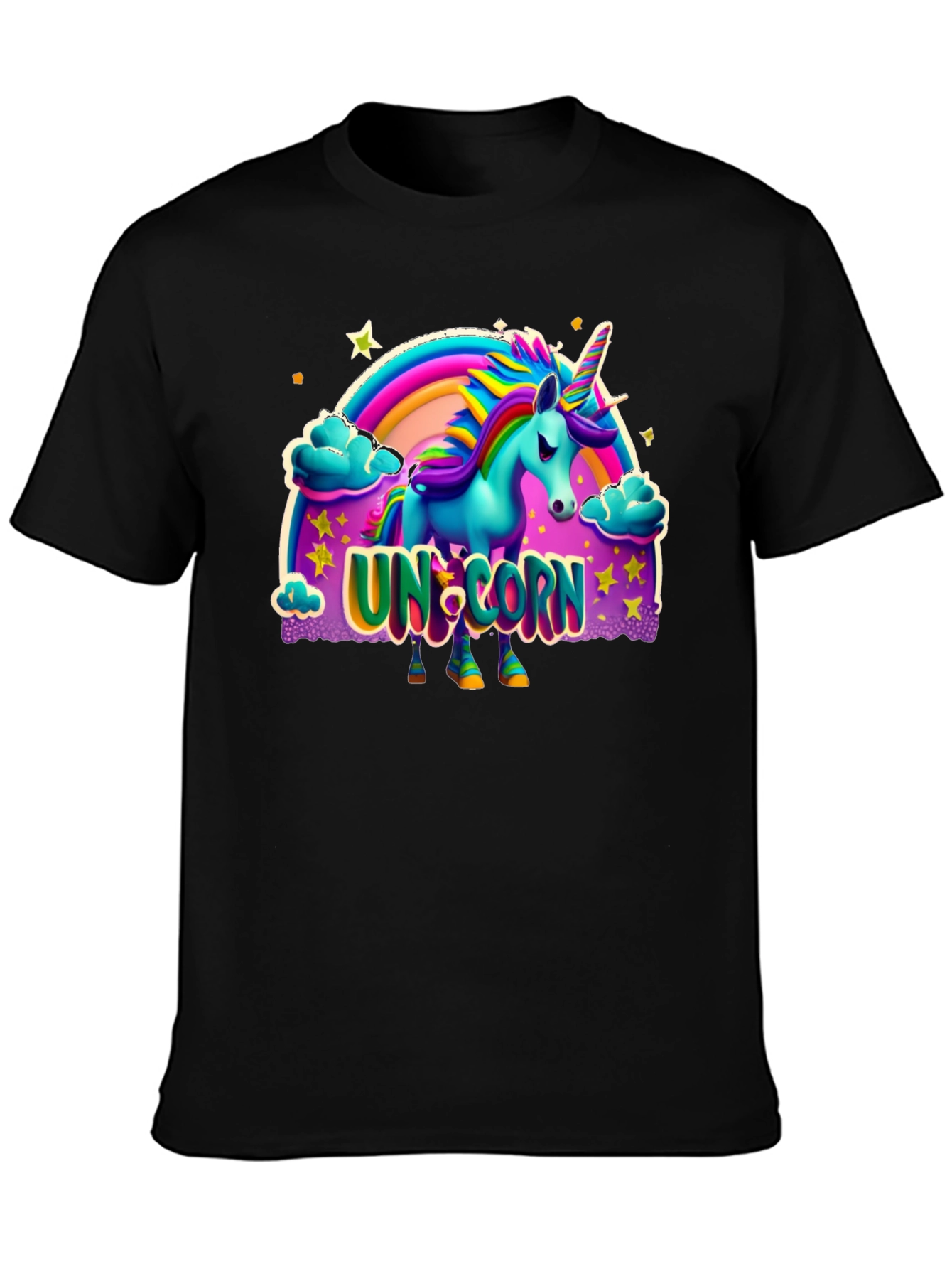 Unicorn Graphic Print T-Shirt