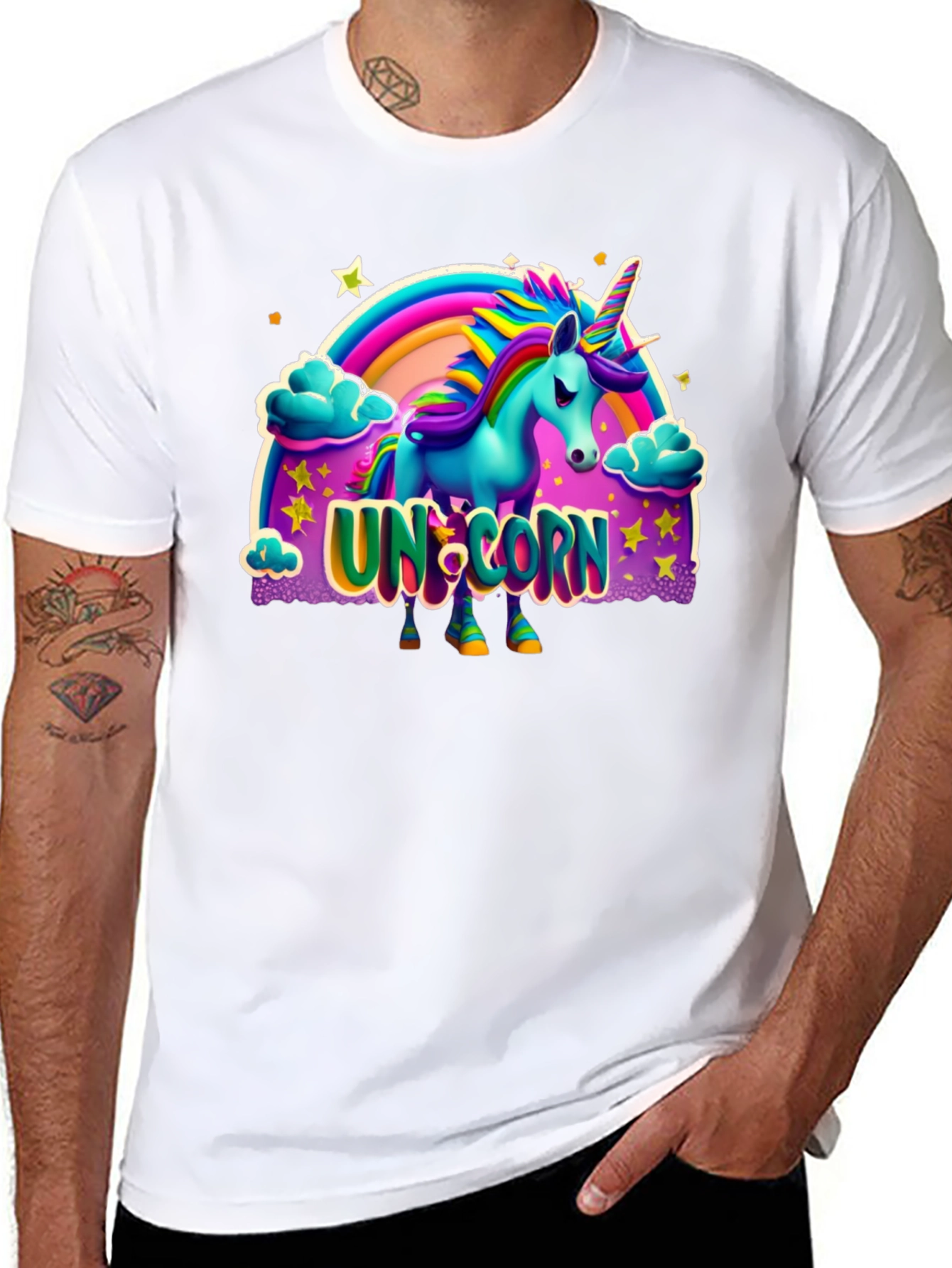 Unicorn Graphic Print T-Shirt