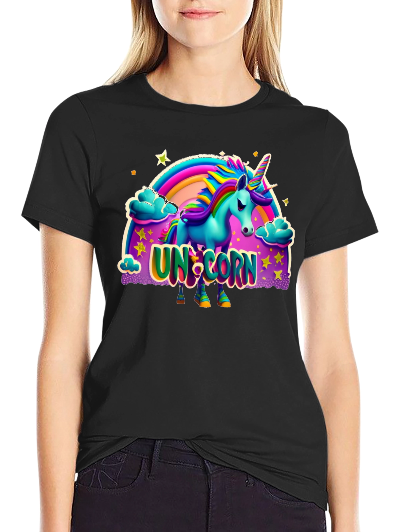 Unicorn Graphic Print T-Shirt