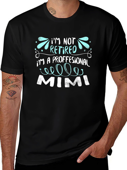 Professional Mimi Graphic Tee - Black Cotton T-Shirt