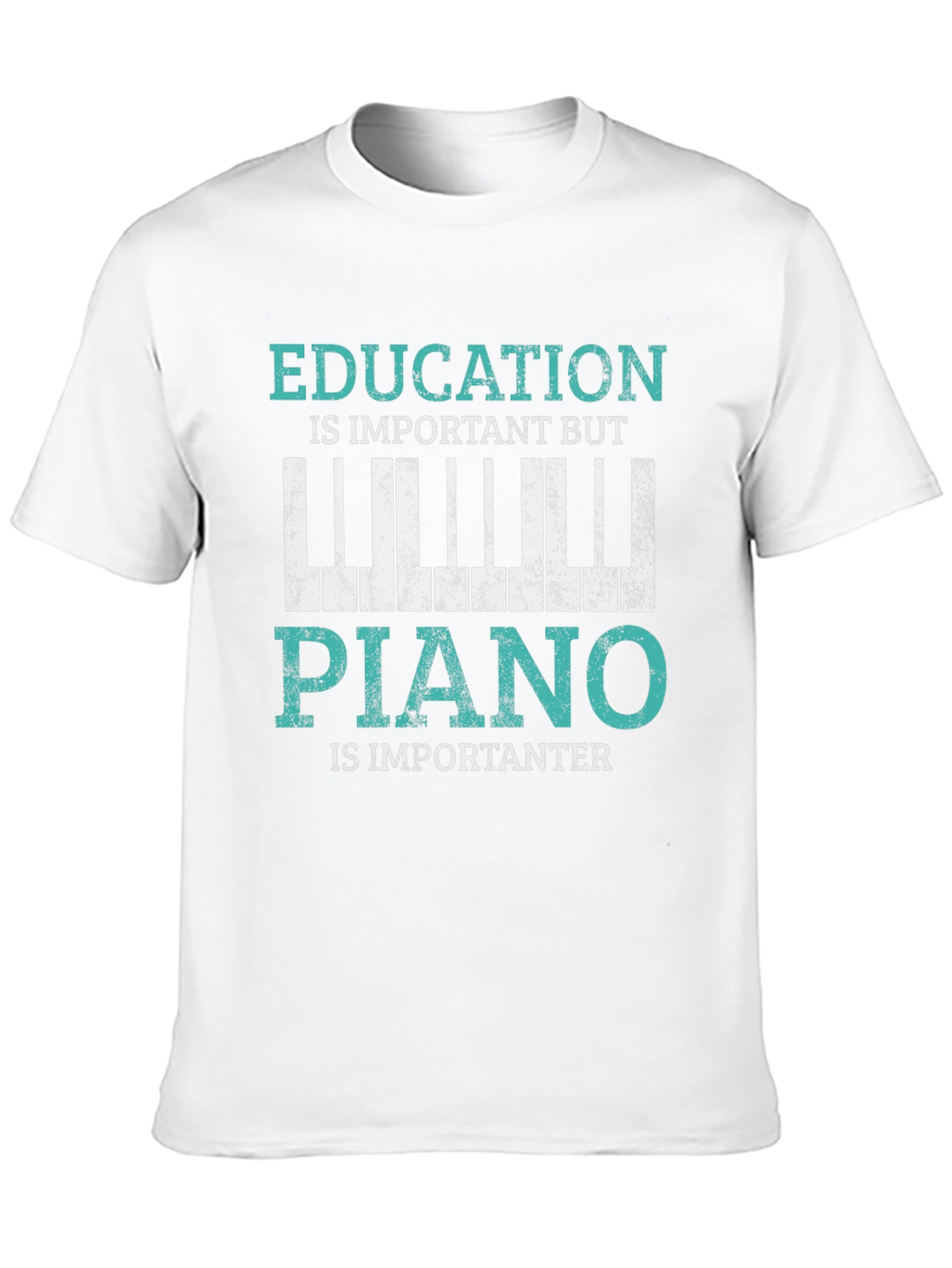 Education vs Piano T-Shirt