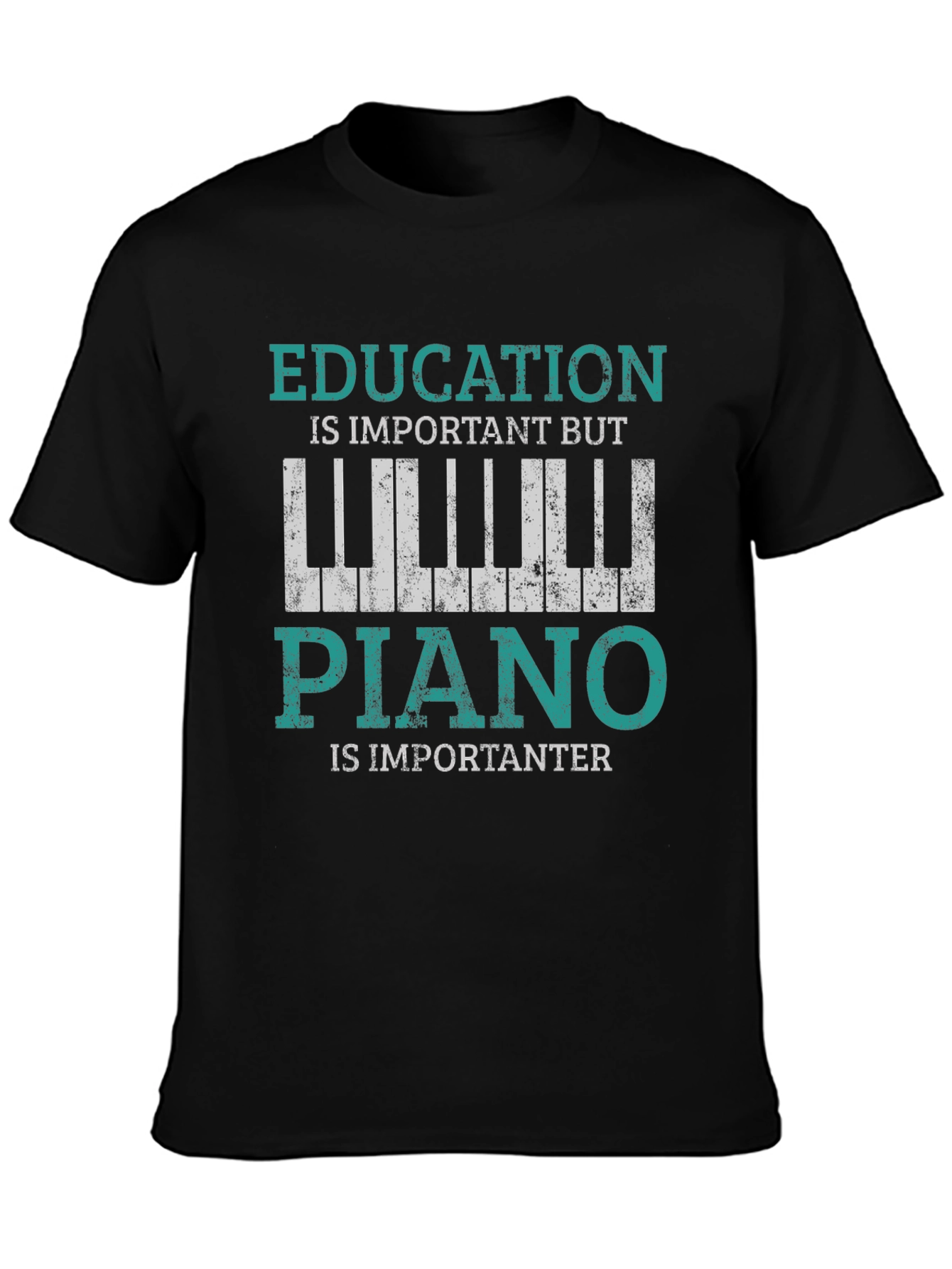 Education vs Piano T-Shirt