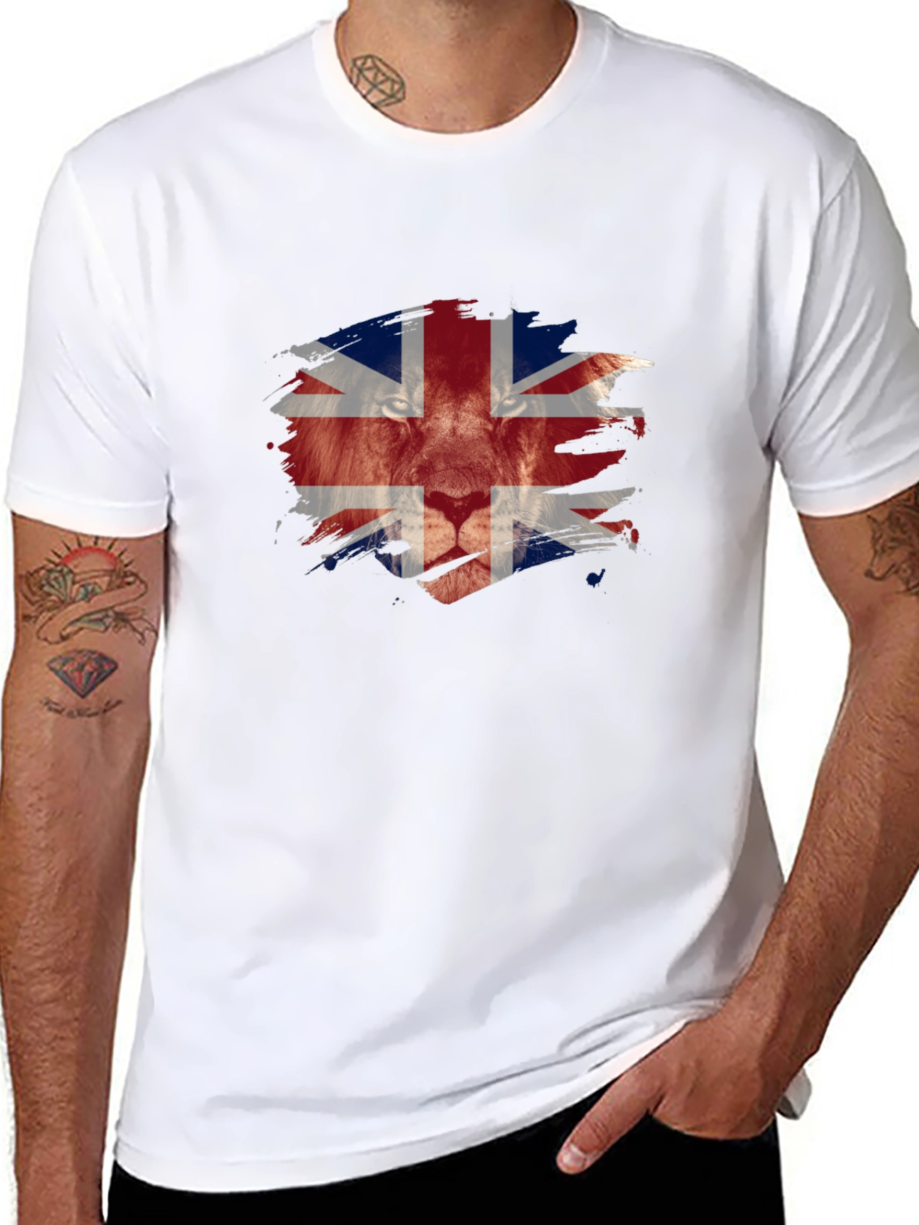 Union Jack Lion Graphic Tee