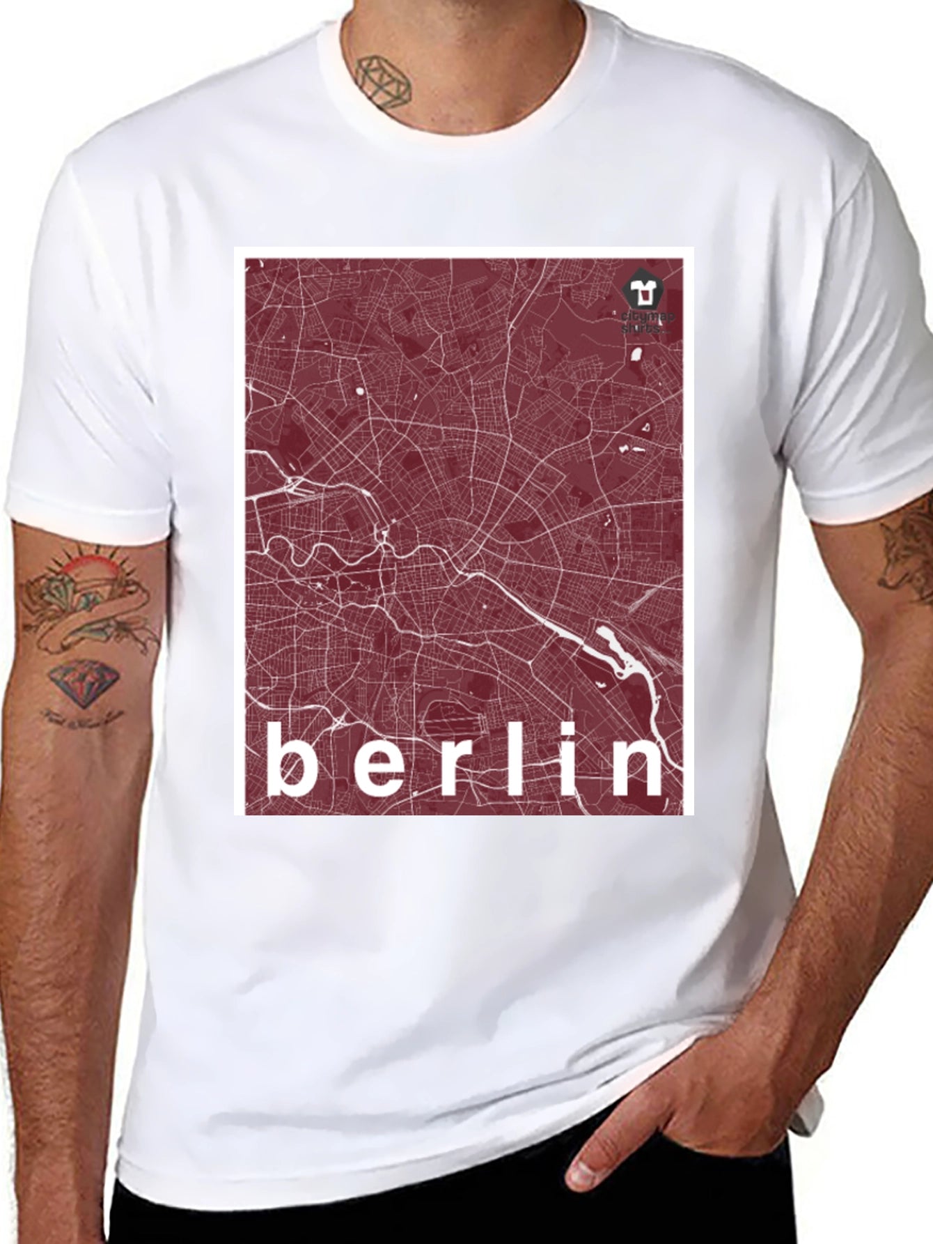 Berlin Map Graphic Tee - Stylish City Pride