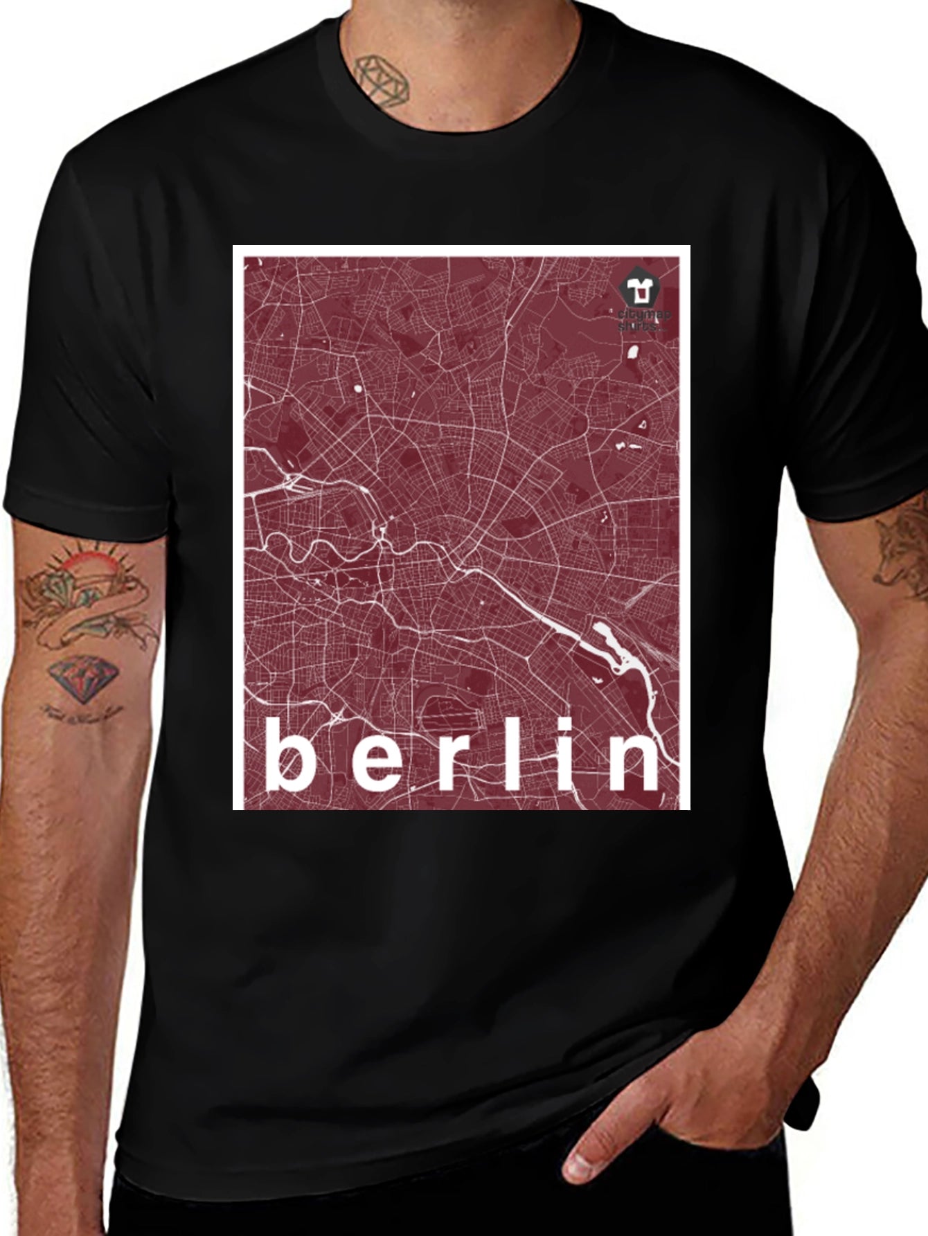 Berlin Map Graphic Tee - Stylish City Pride