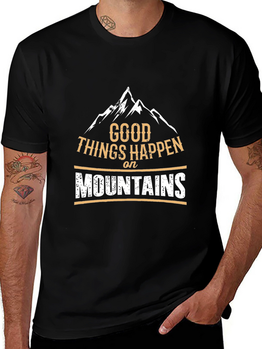 Mountains Graphic T-Shirt - Good Things Happen Tee