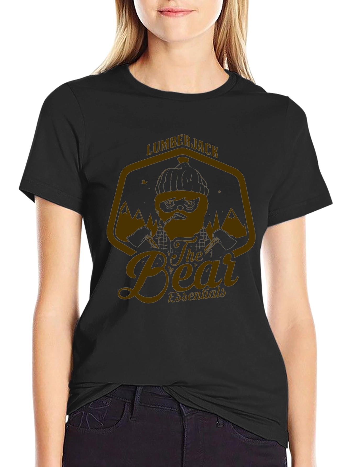 Lumberjack Bear Essentials Graphic T-Shirt