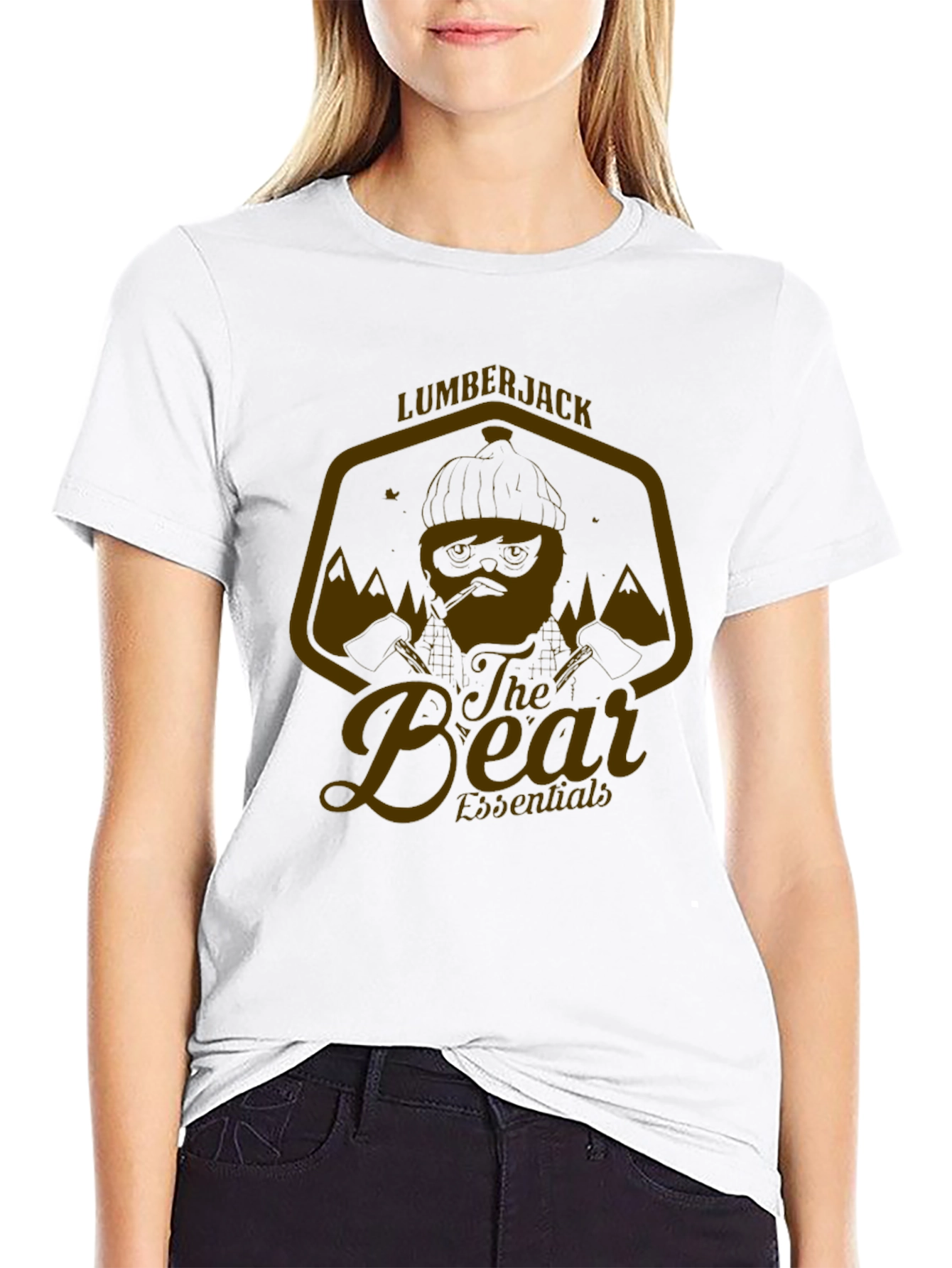 Lumberjack Bear Essentials Graphic T-Shirt