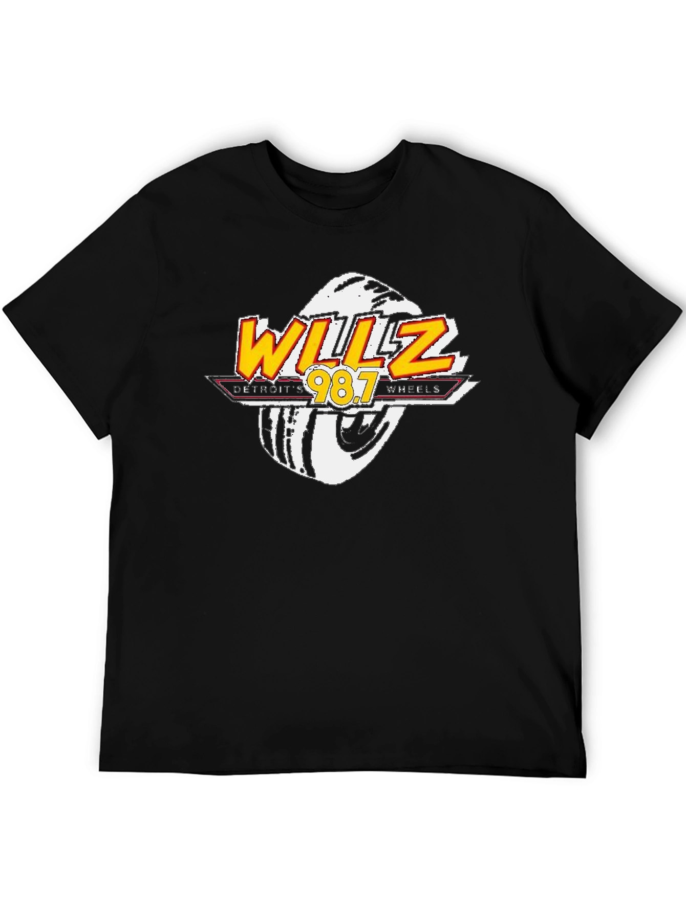 WILLZ Detroit Wheels 98.7 Black T-Shirt