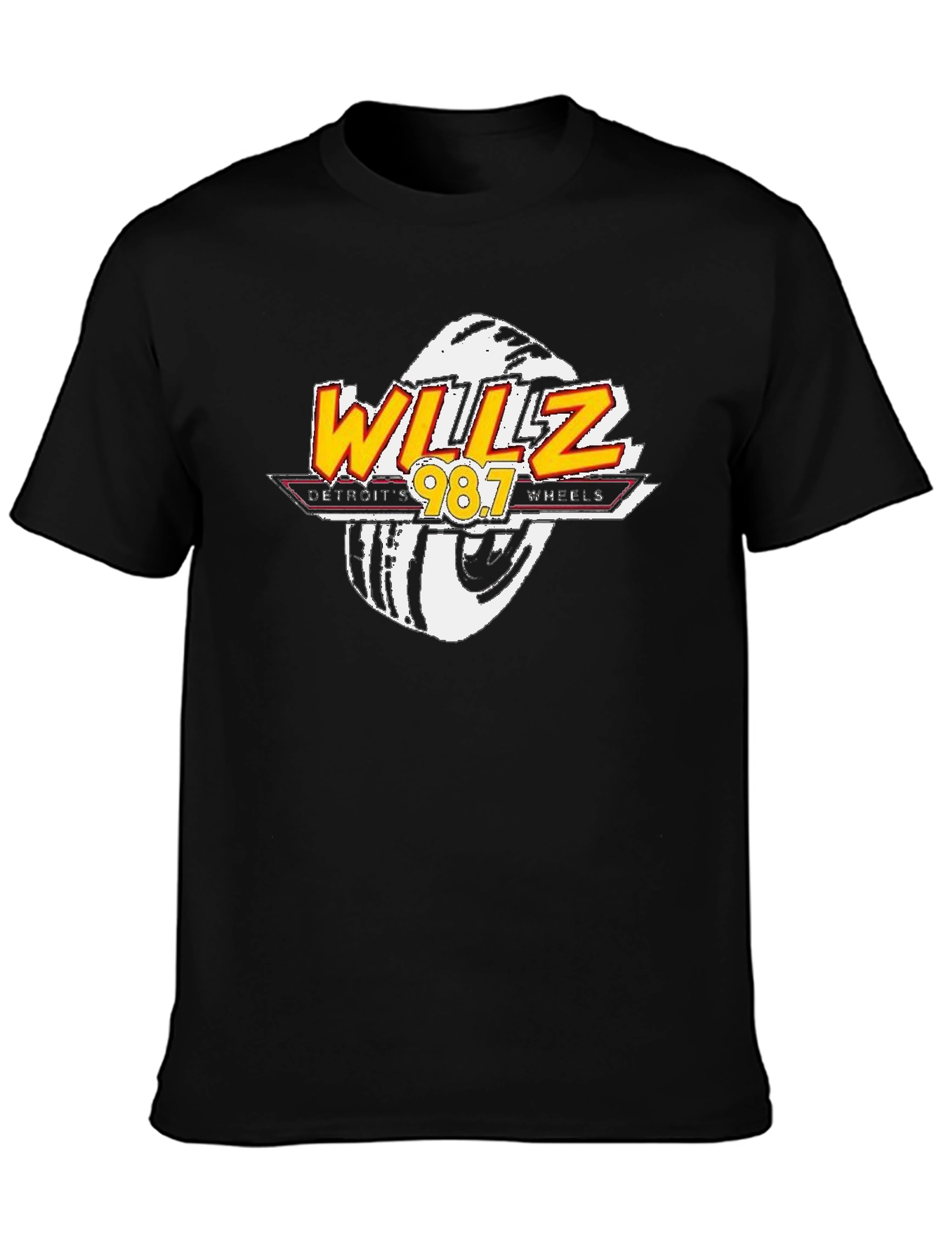 WILLZ Detroit Wheels 98.7 Black T-Shirt