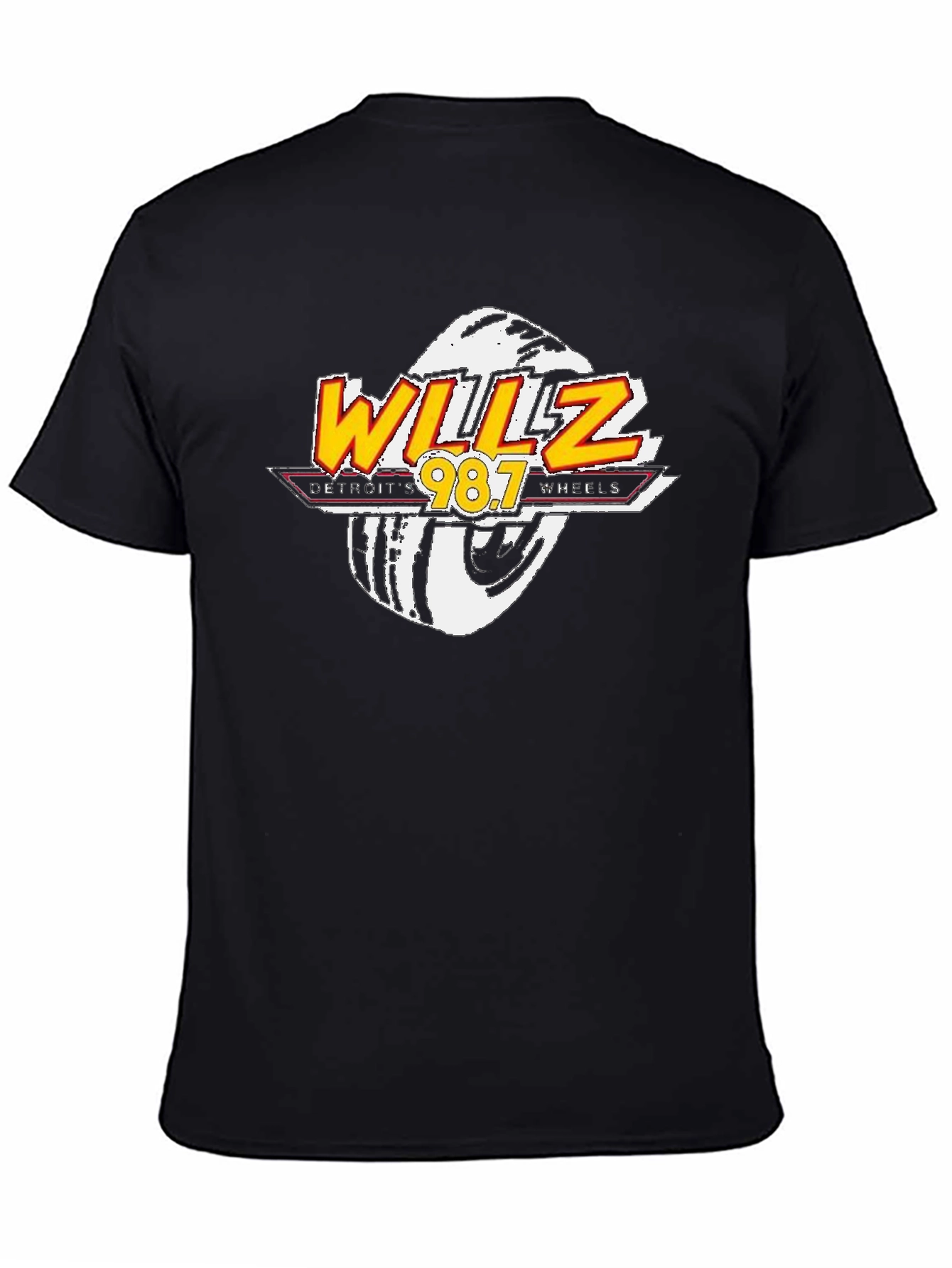 WILLZ Detroit Wheels 98.7 Black T-Shirt