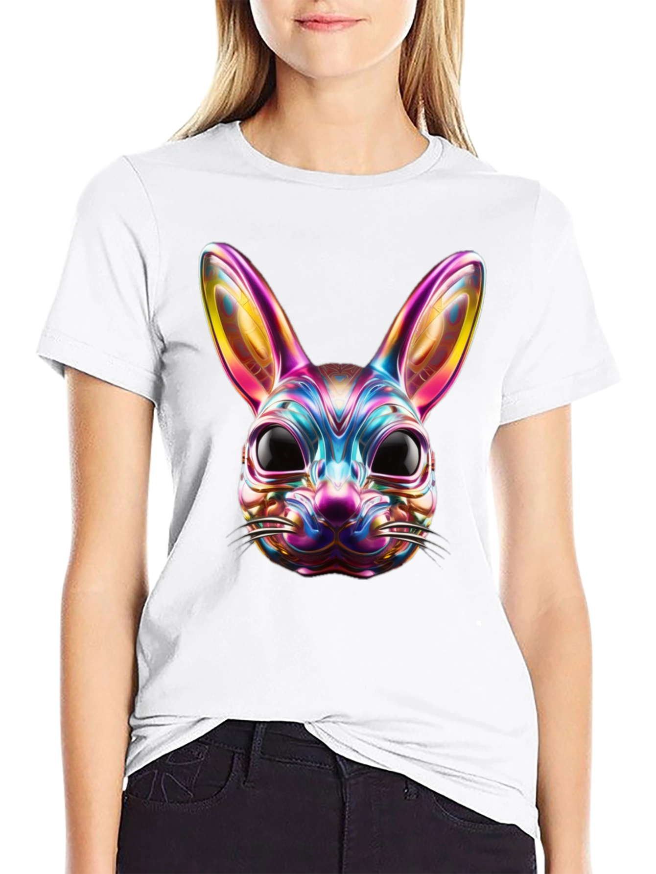 Rainbow Rabbit Graphic Tee