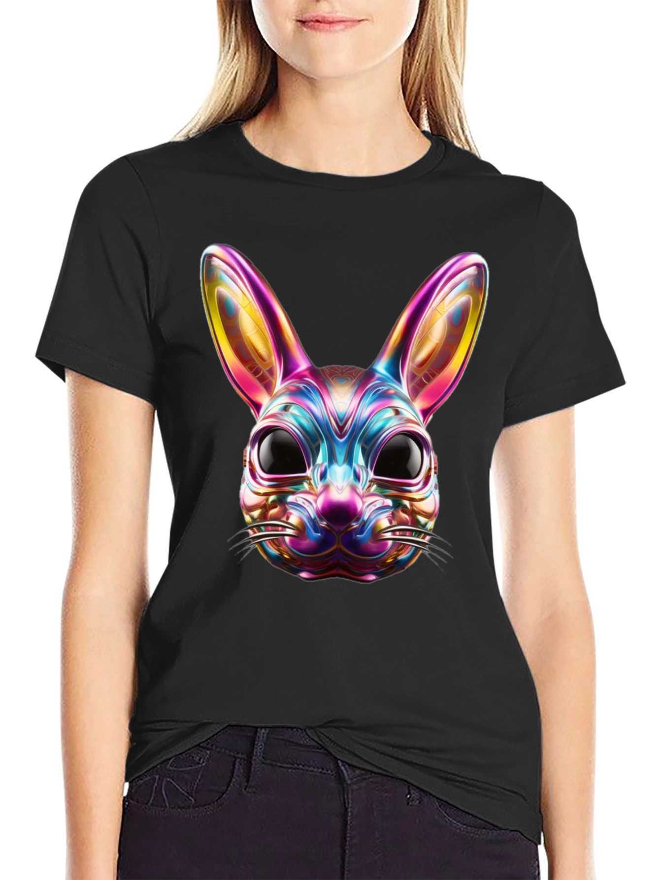Rainbow Rabbit Graphic Tee