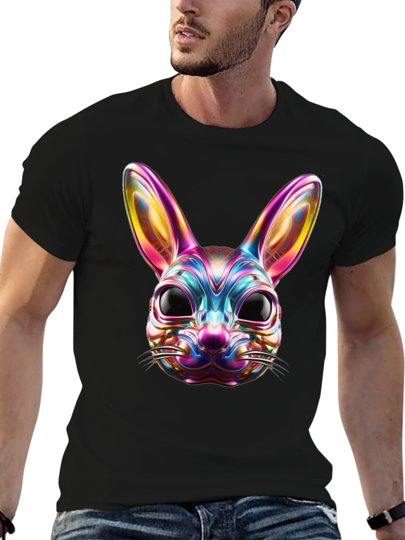 Rainbow Rabbit Graphic Tee