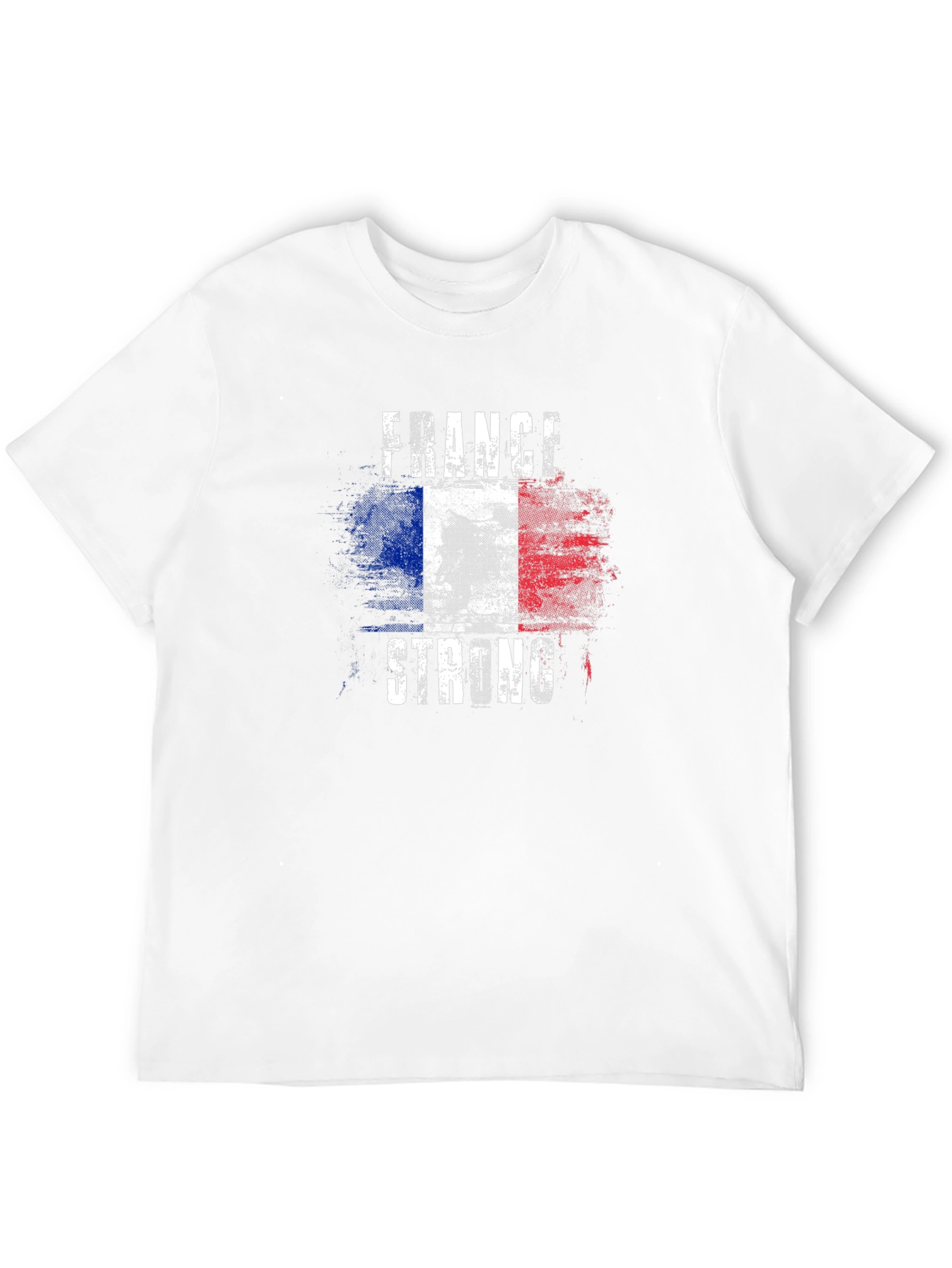 France Strong Flag Graphic Mens T-Shirt