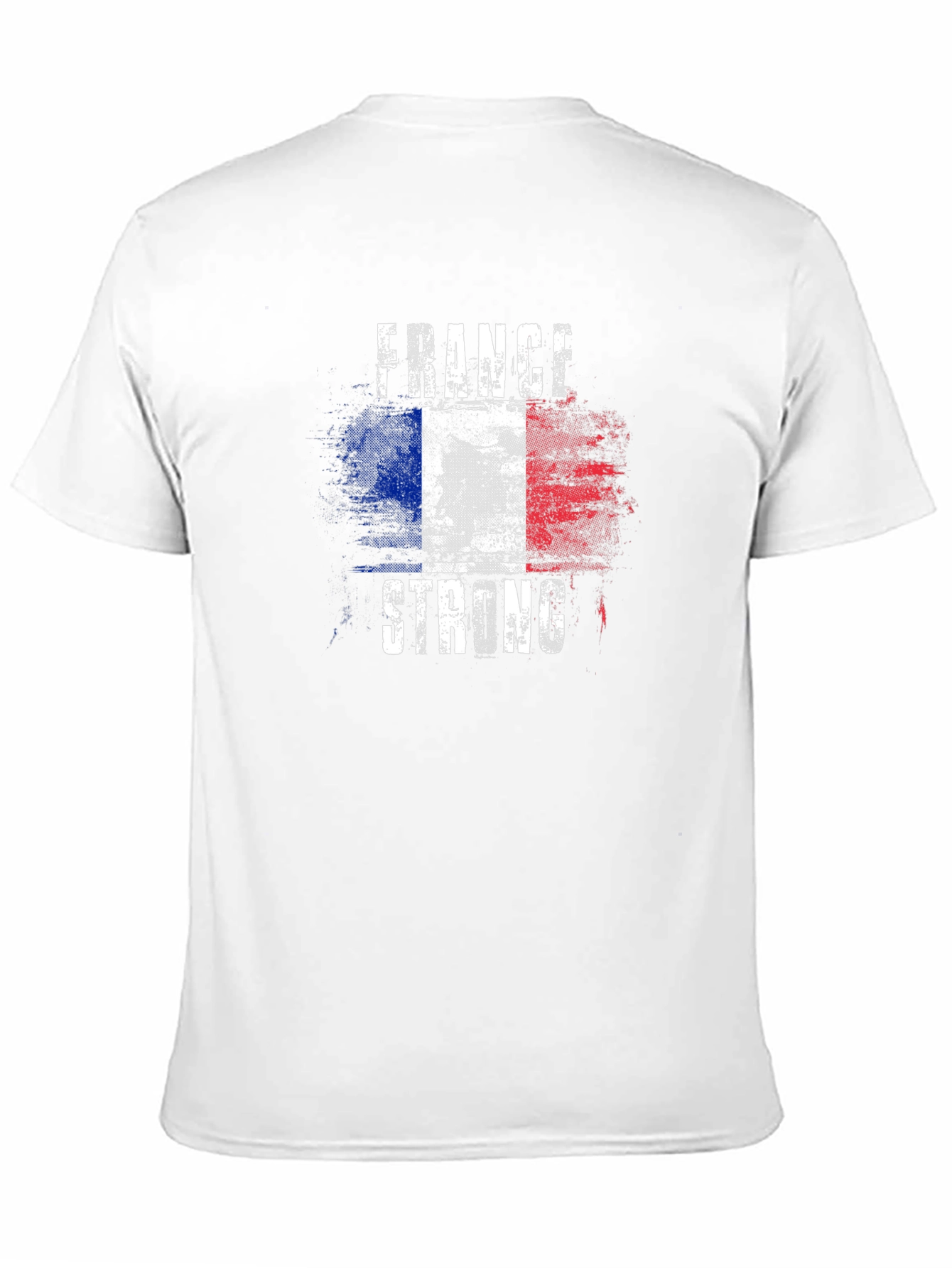 France Strong Flag Graphic Mens T-Shirt