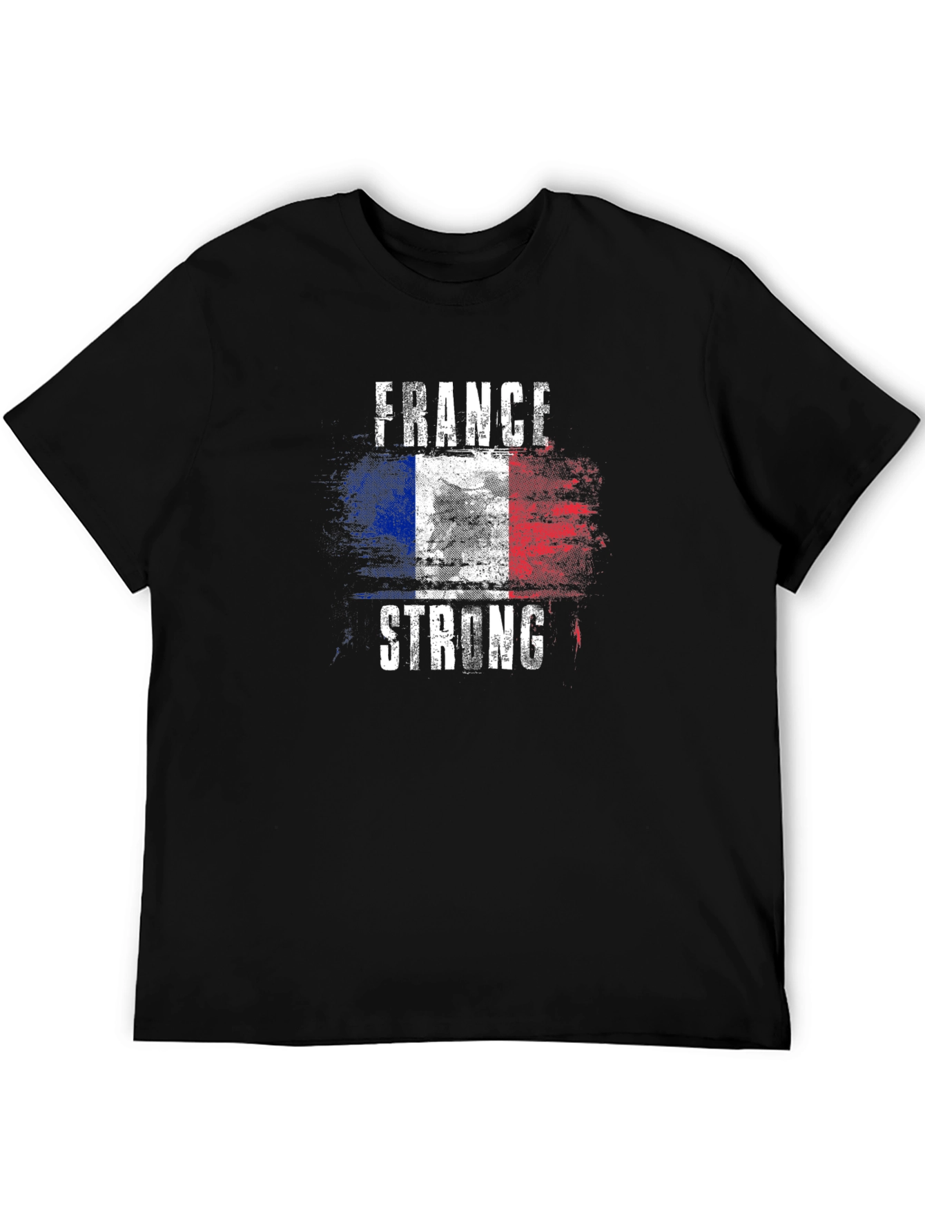 France Strong Flag Graphic Mens T-Shirt