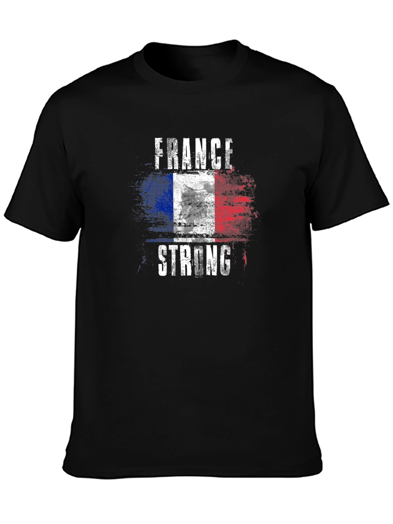 France Strong Flag Graphic Mens T-Shirt