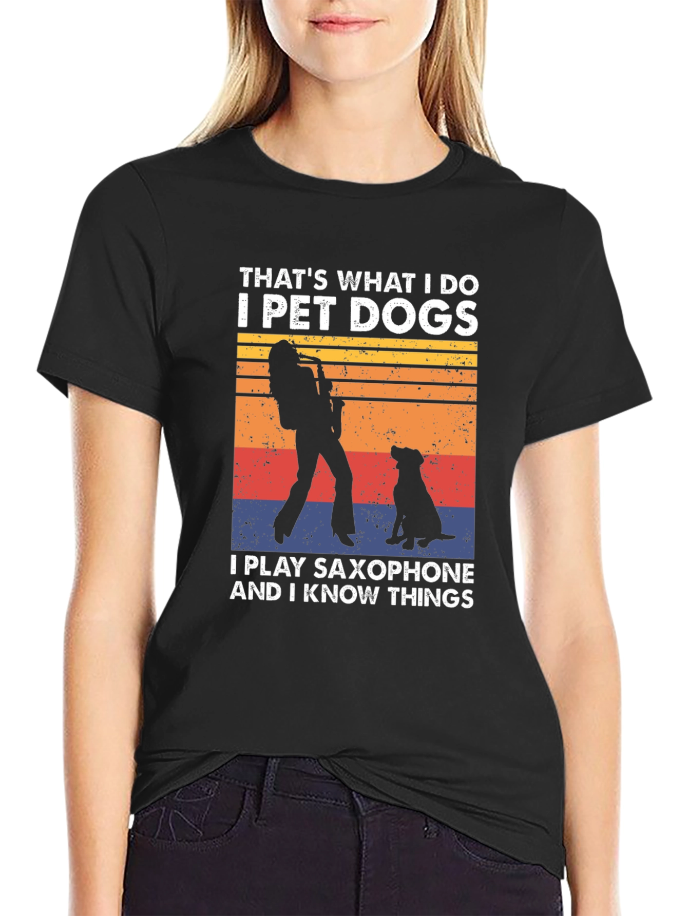 Pet Dogs & Saxophone T-Shirt: I Know Things