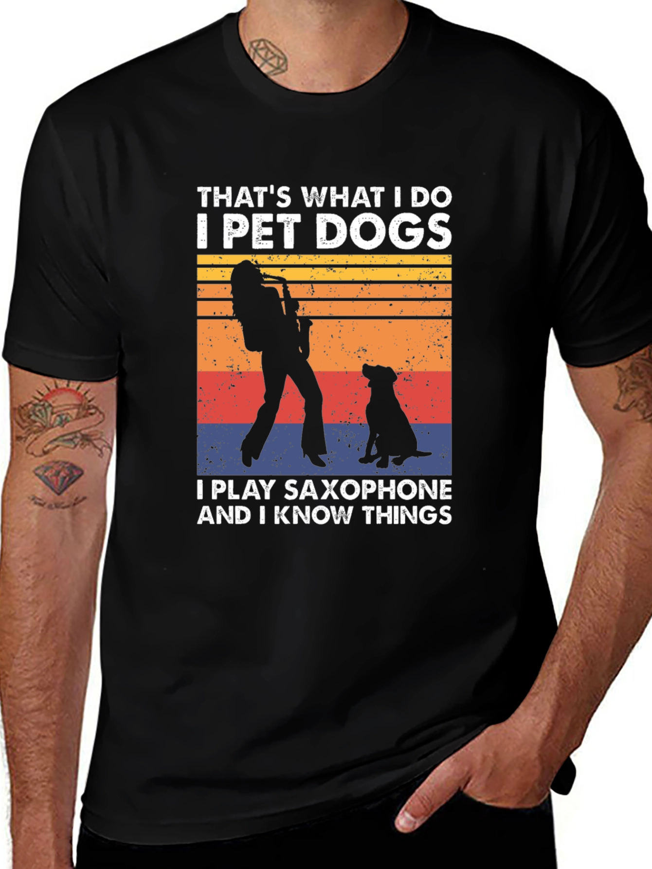 Pet Dogs & Saxophone T-Shirt: I Know Things