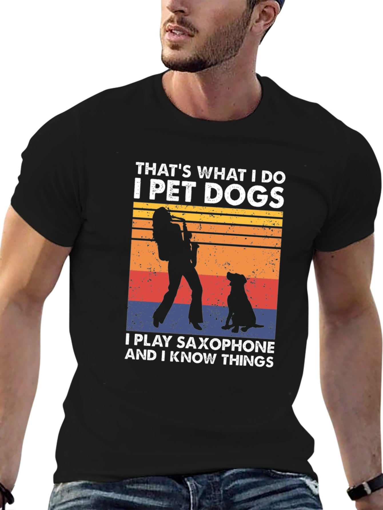Pet Dogs & Saxophone T-Shirt: I Know Things
