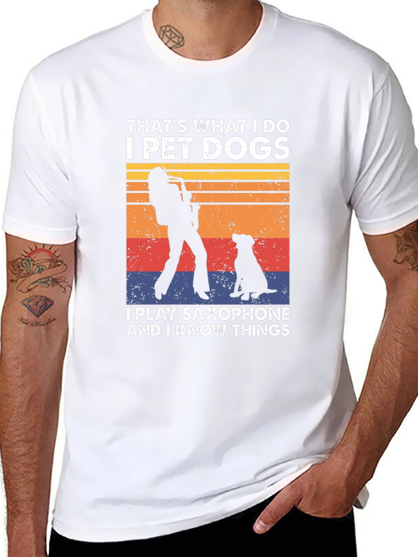 Pet Dogs & Saxophone T-Shirt: I Know Things