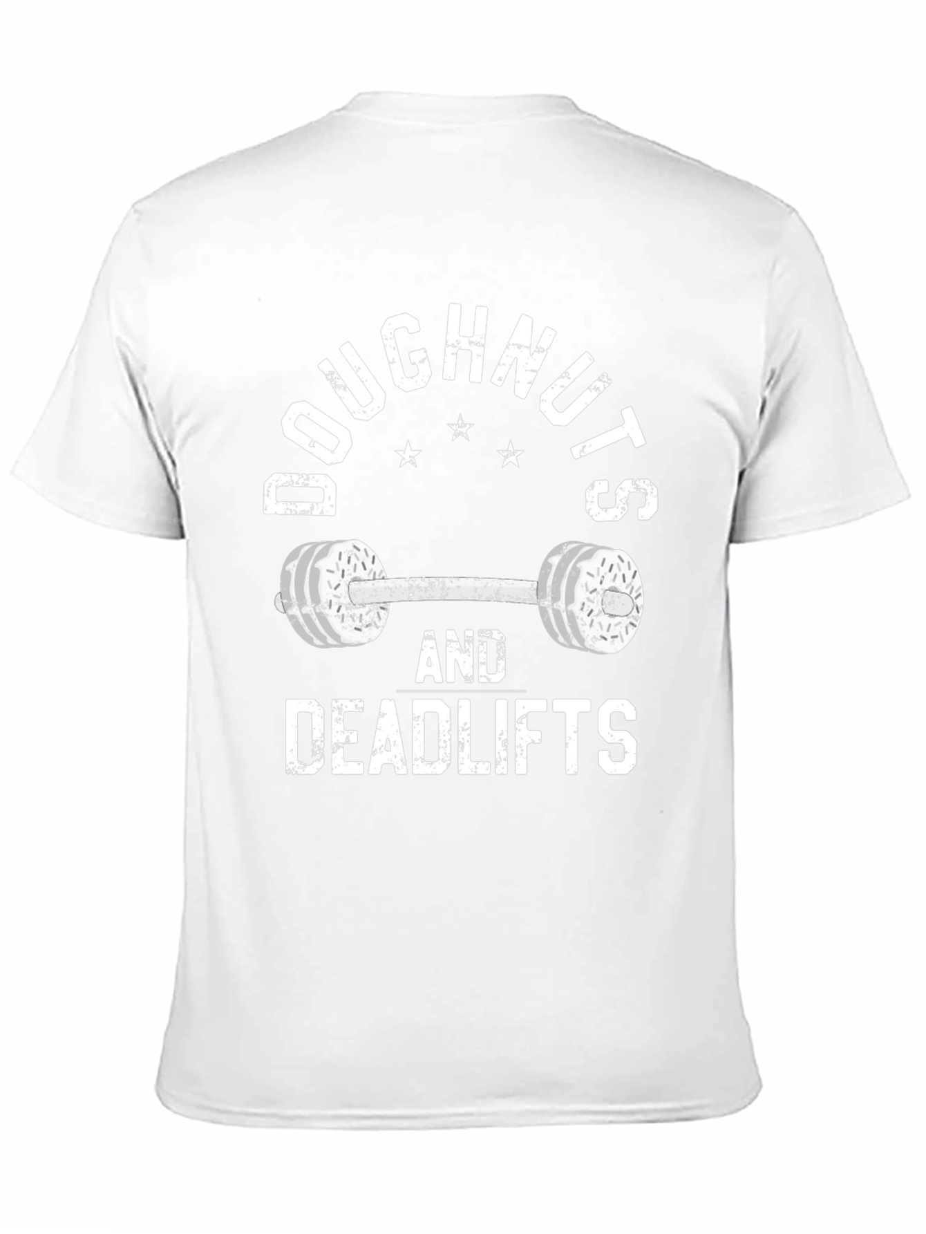 Doughnuts and Deadlifts Black T-Shirt - Workout Gear