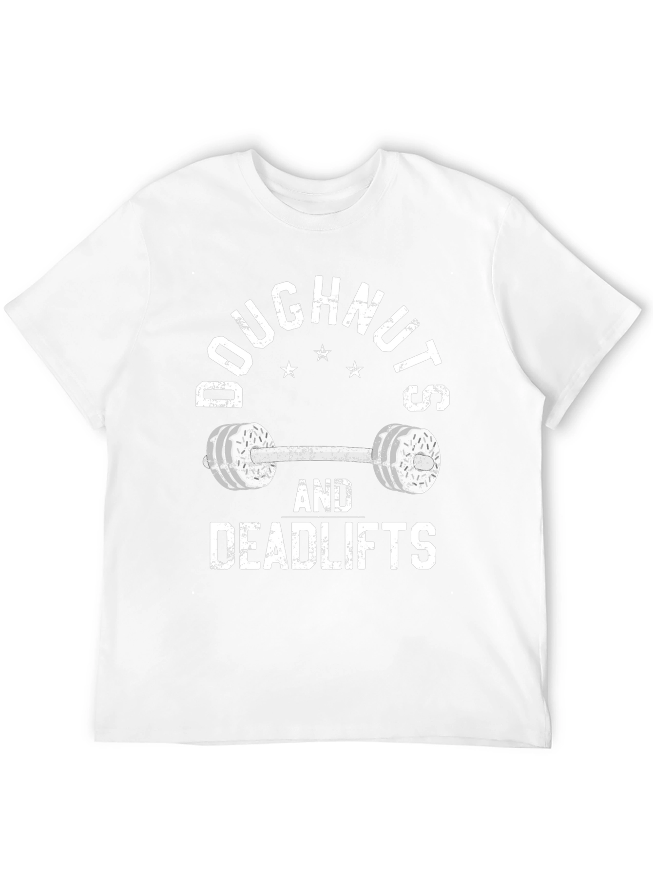 Doughnuts and Deadlifts Black T-Shirt - Workout Gear