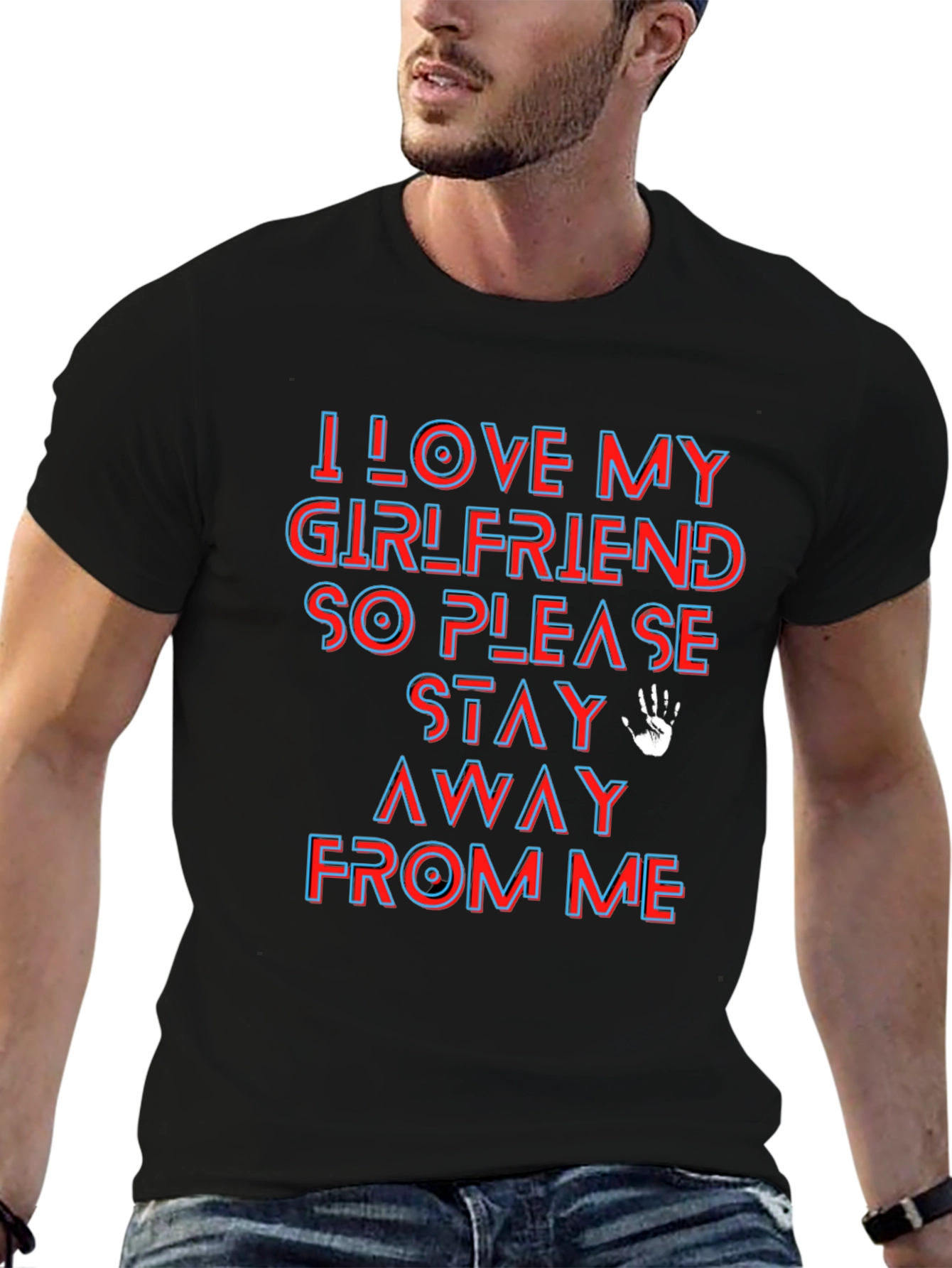 I Love My Girlfriend Funny Graphic Tee