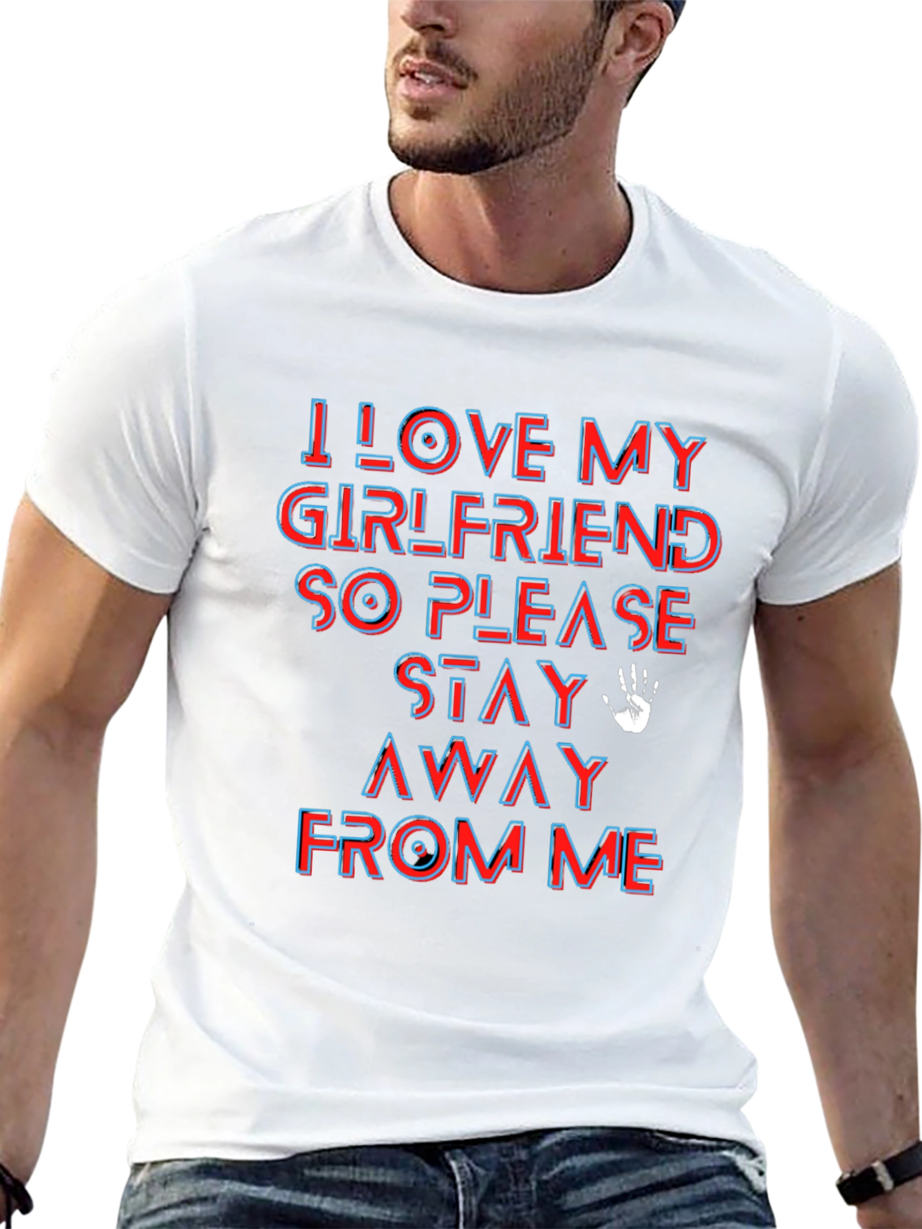 I Love My Girlfriend Funny Graphic Tee