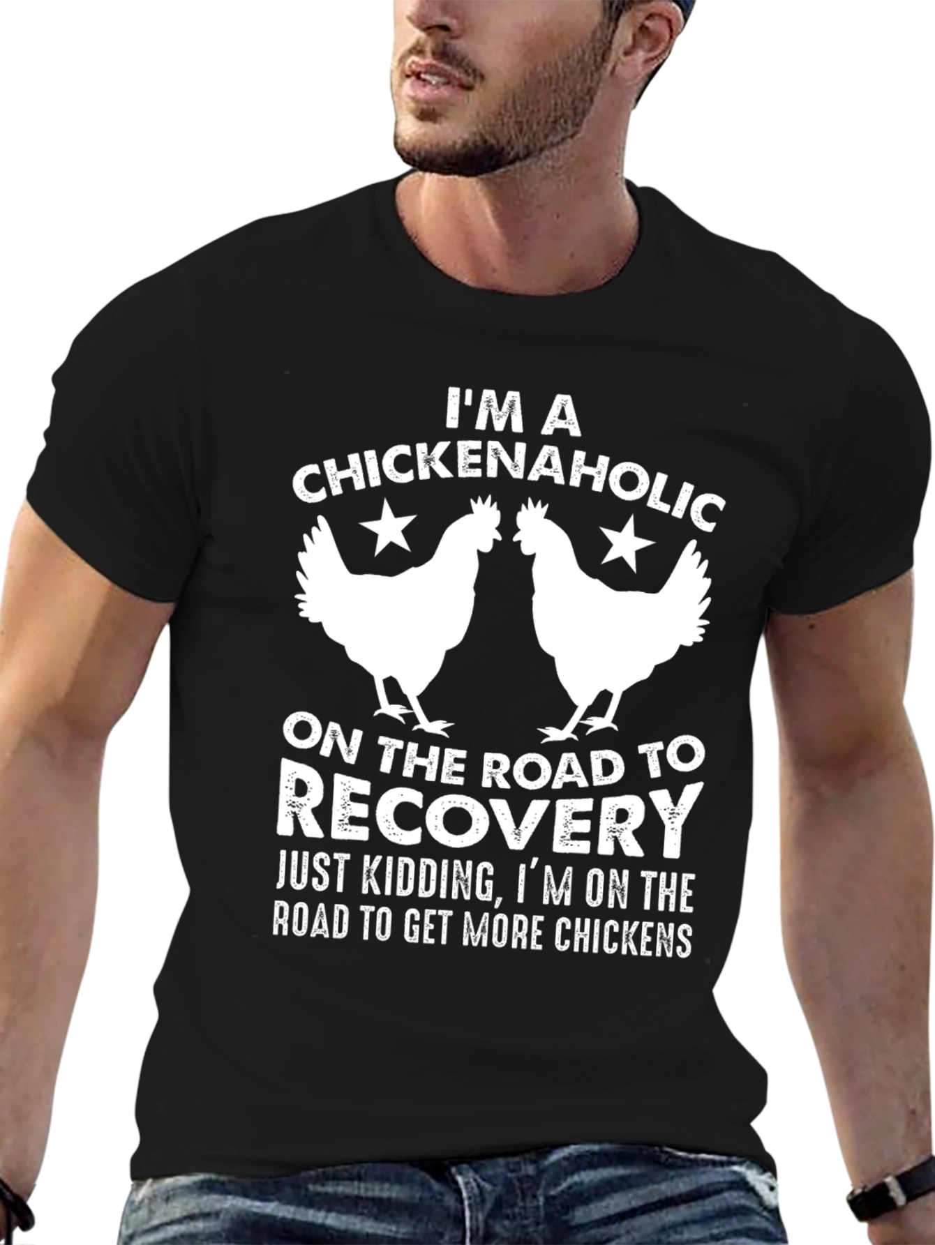 Chickenaholic T-Shirt - Funny Chicken Lover Tee