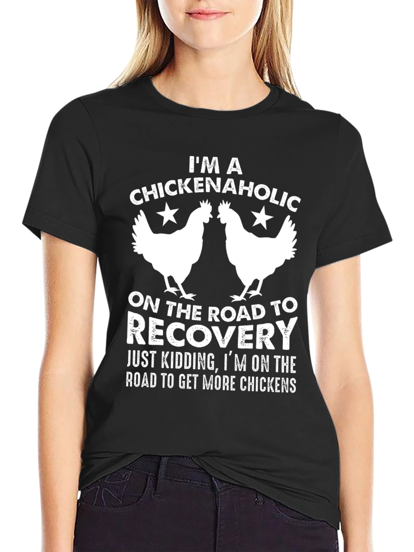 Chickenaholic T-Shirt - Funny Chicken Lover Tee
