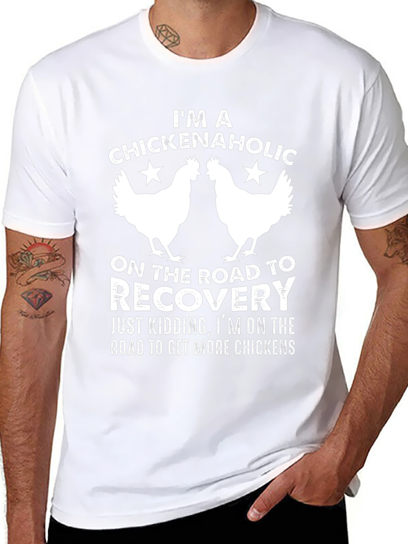 Chickenaholic T-Shirt - Funny Chicken Lover Tee