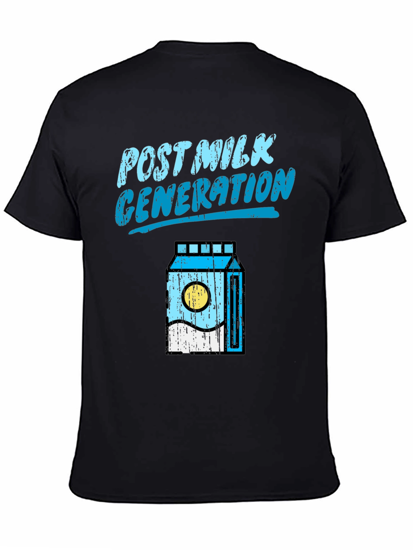 Post Milk Generation Black Graphic T-Shirt