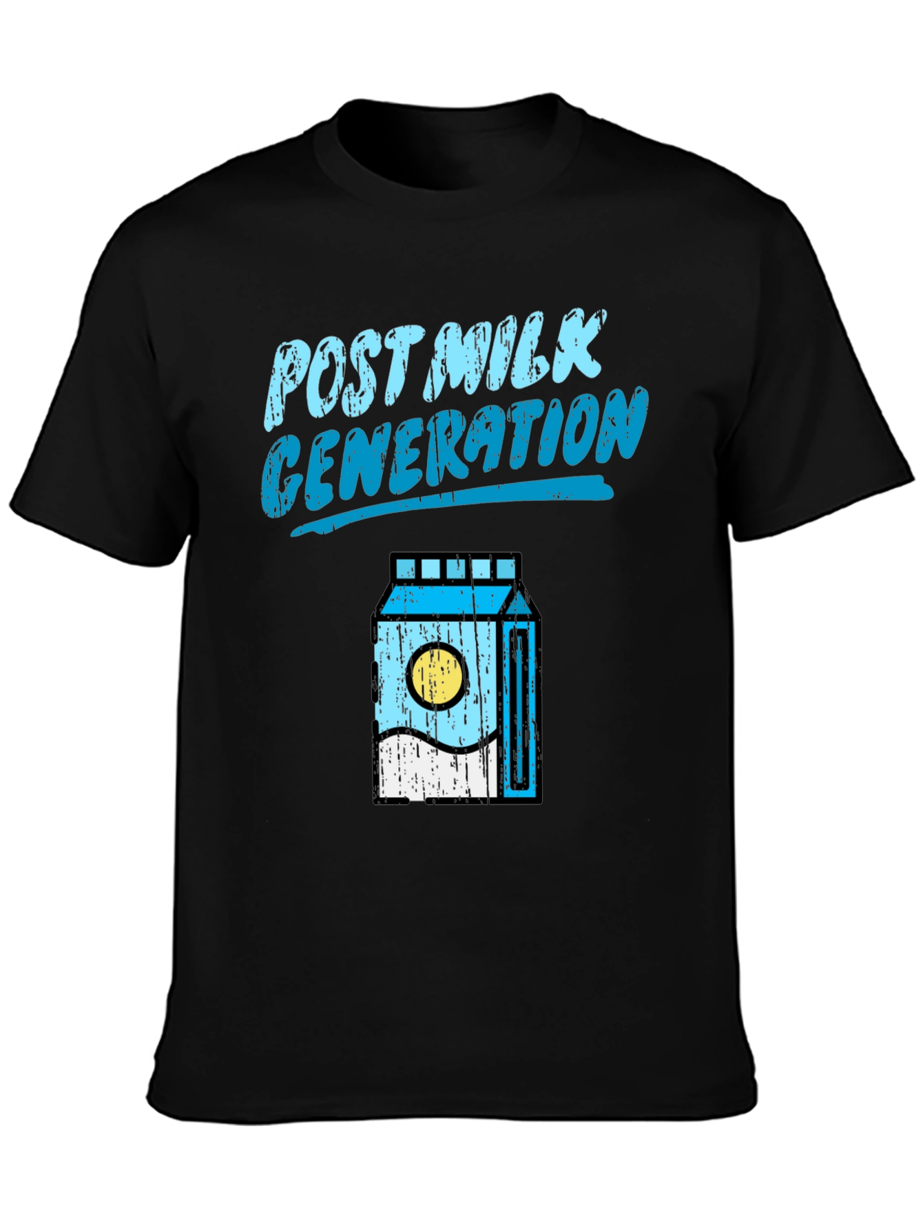 Post Milk Generation Black Graphic T-Shirt