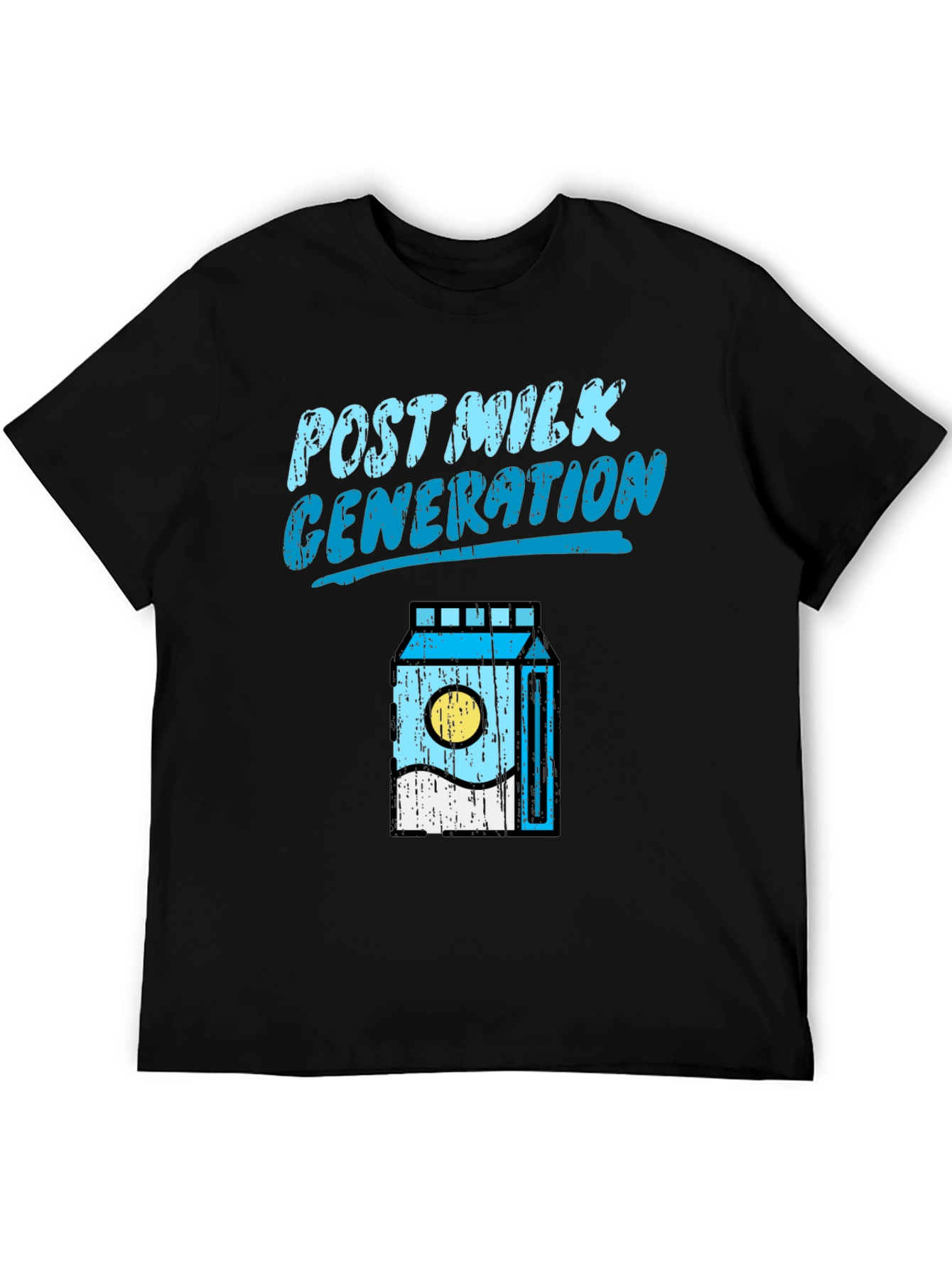 Post Milk Generation Black Graphic T-Shirt