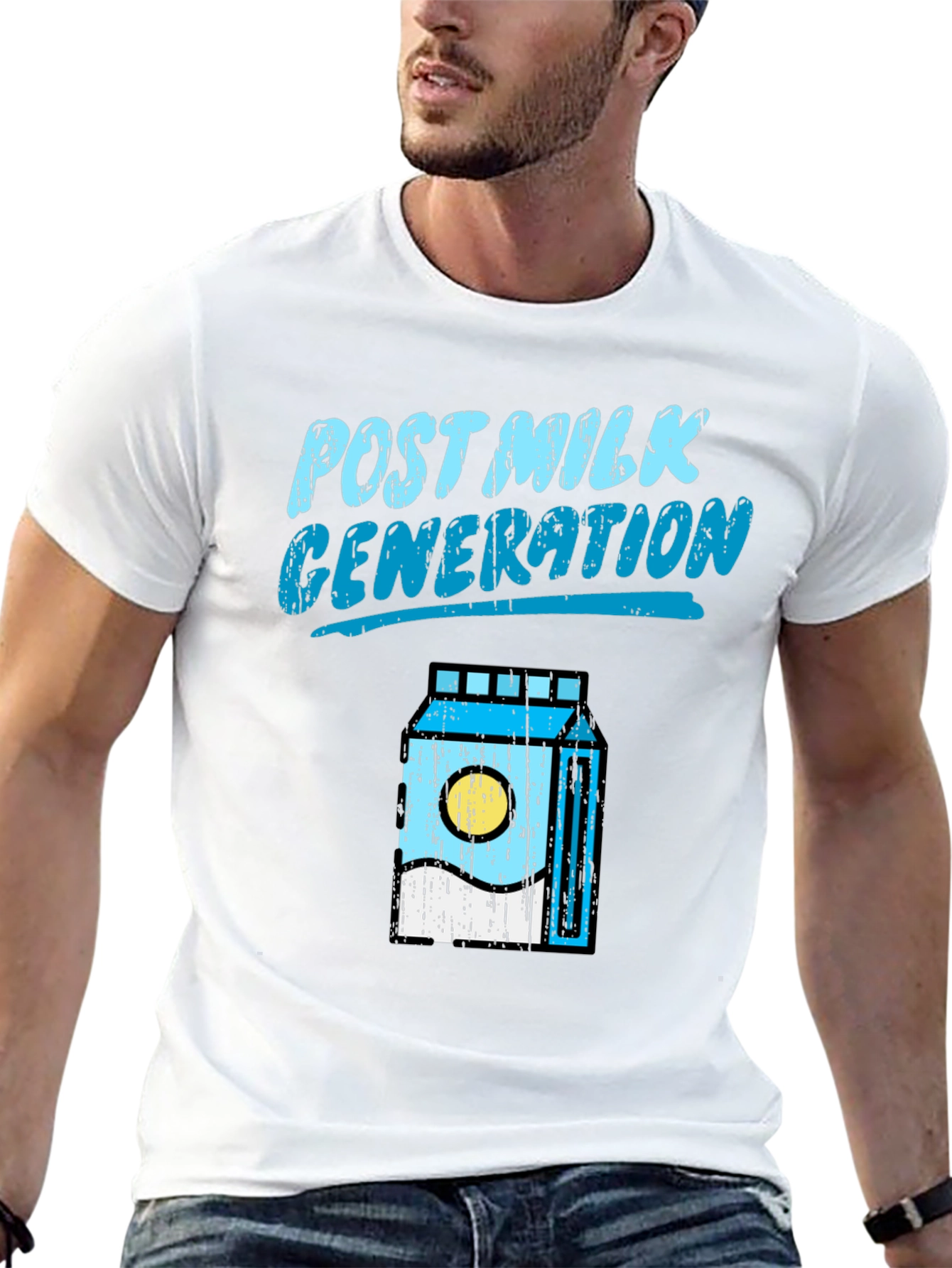 Post Milk Generation Black Graphic T-Shirt