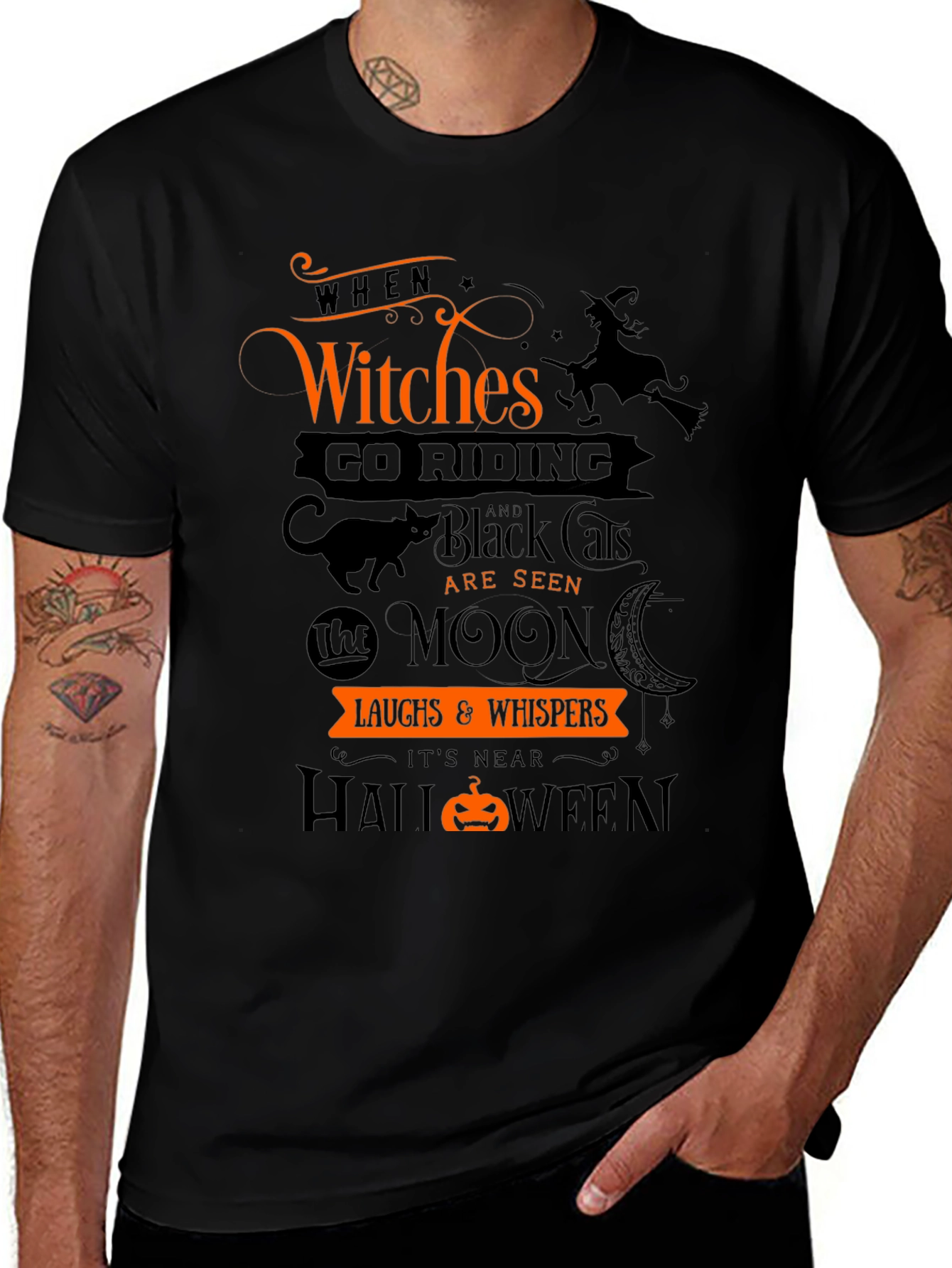 Halloween Witches Graphic T-Shirt