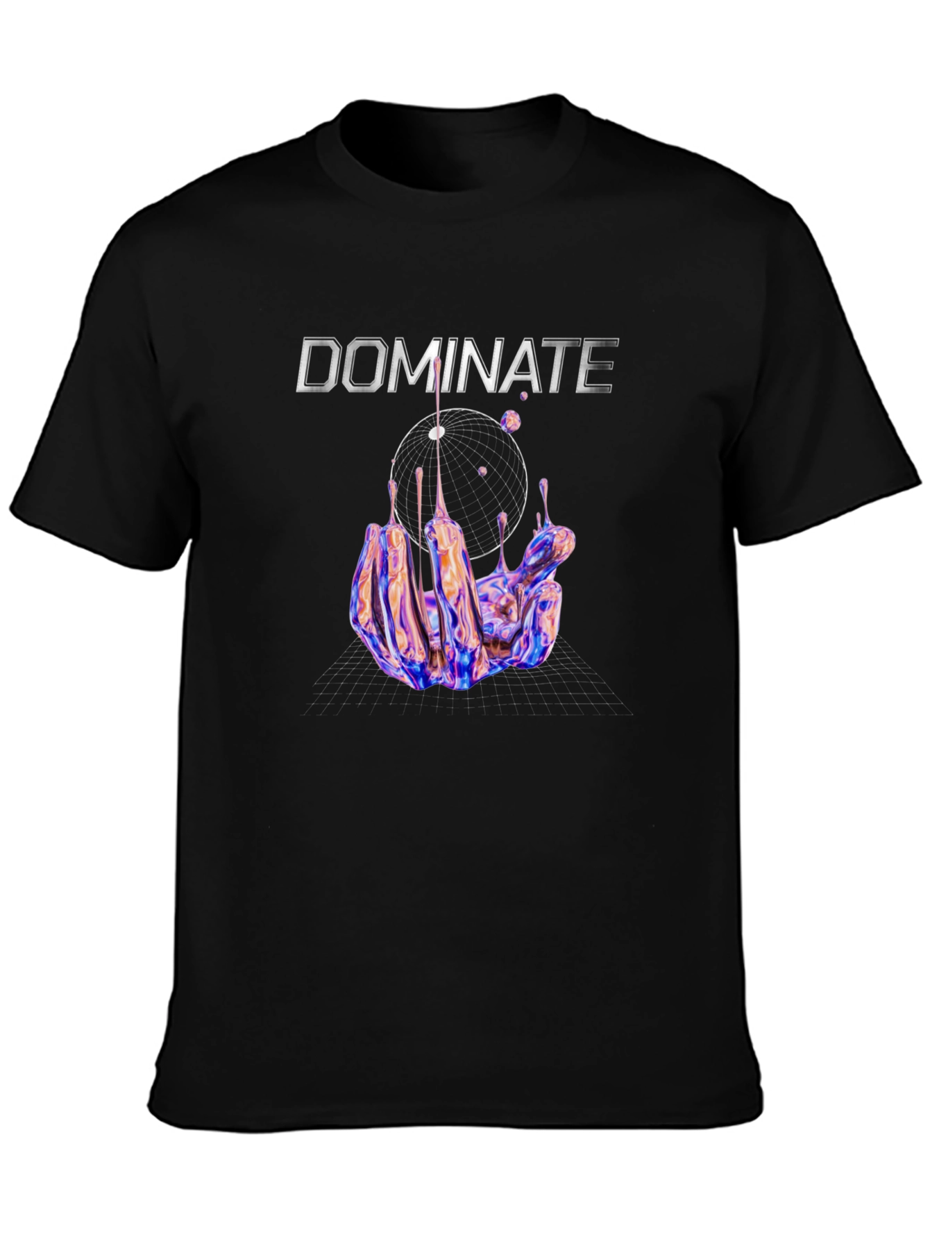 Dominate Graphic Print Black T-Shirt