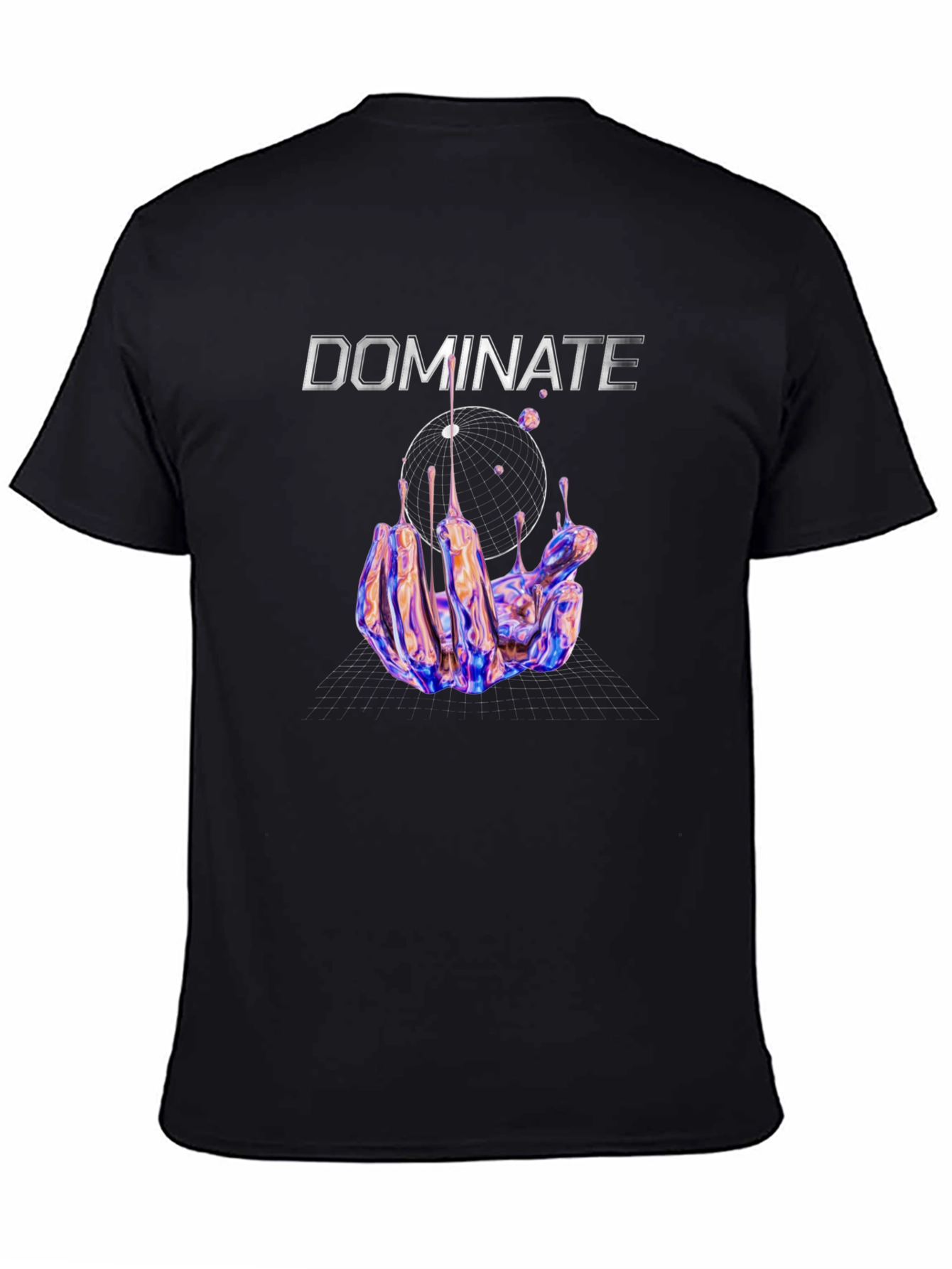 Dominate Graphic Print Black T-Shirt