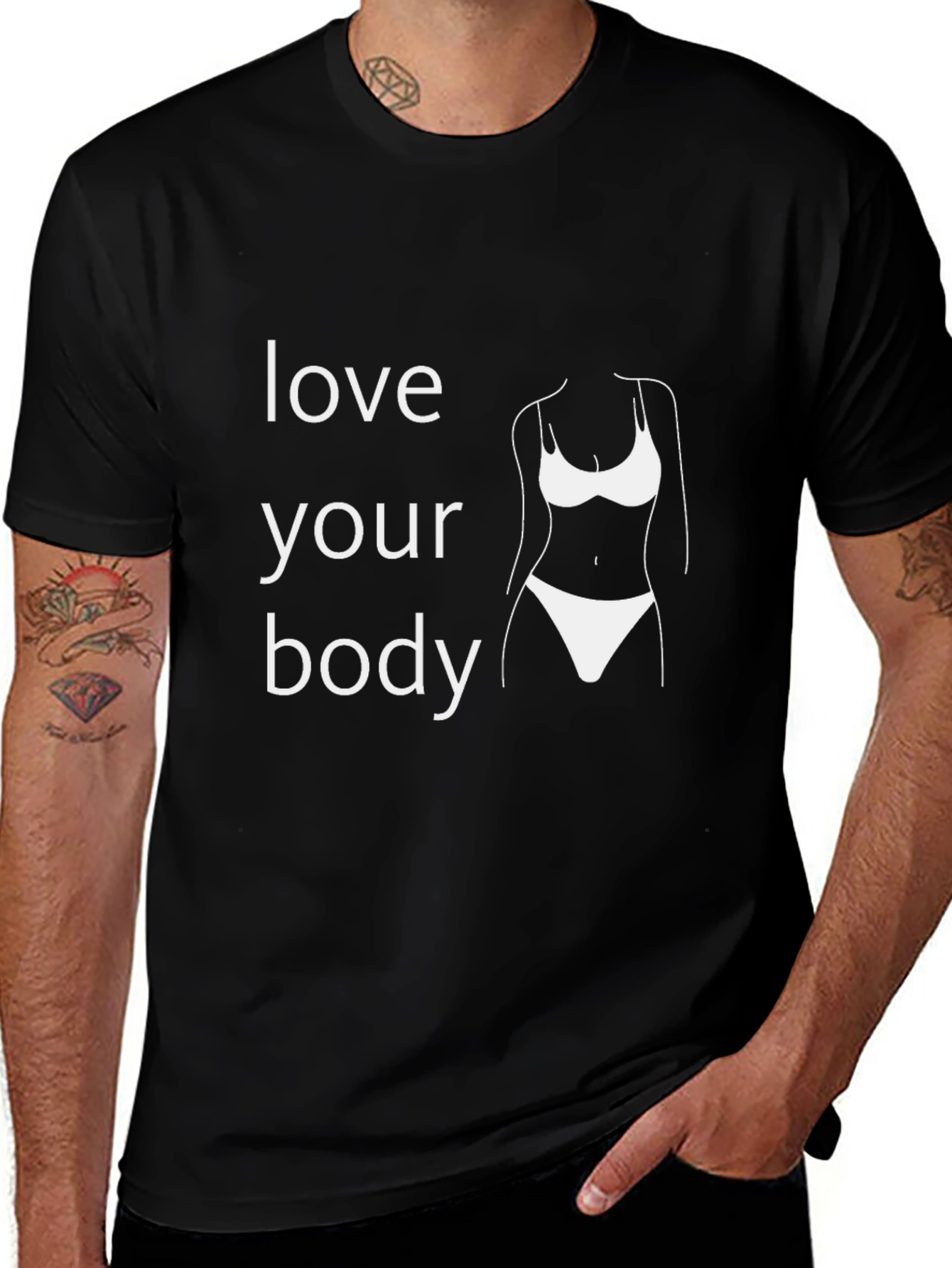 Love Your Body Tee - Black