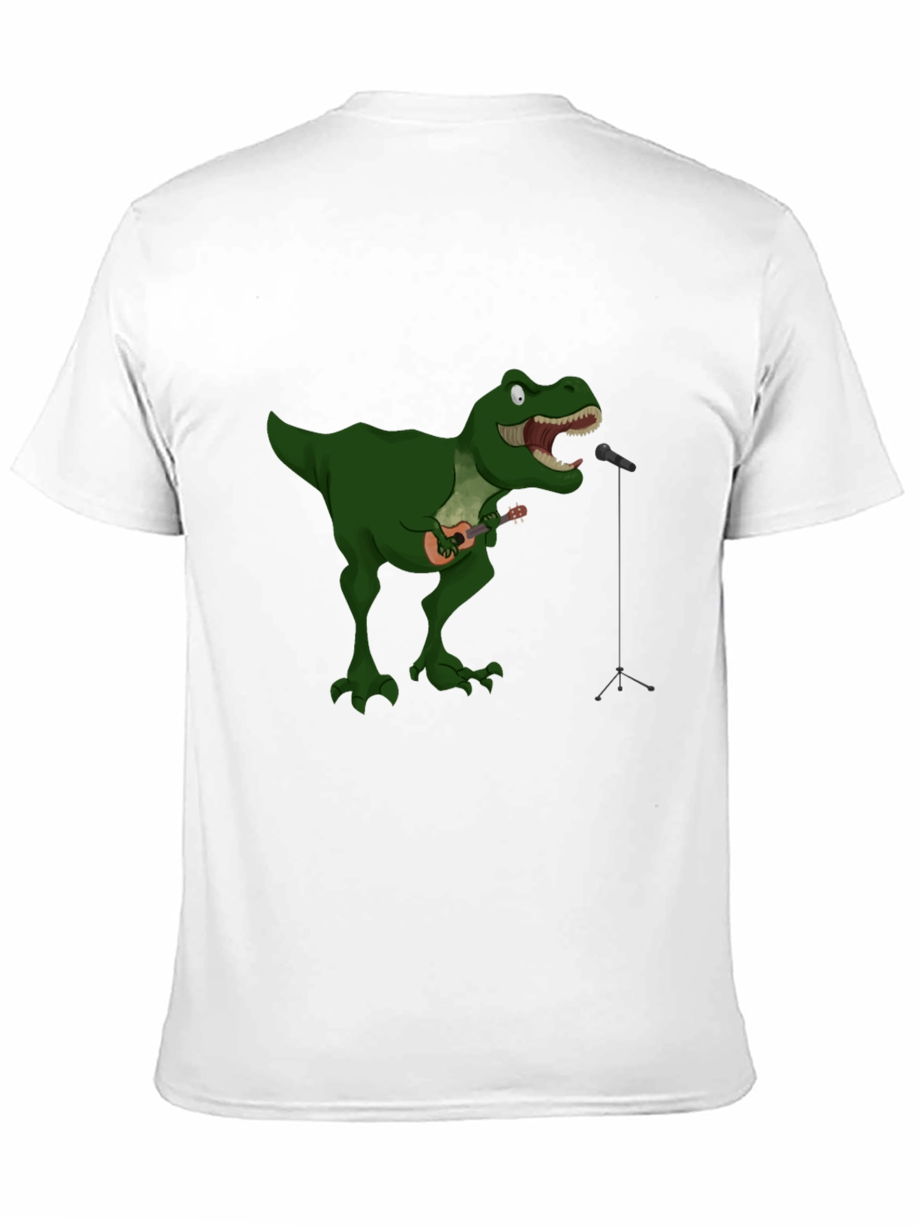 Dino Ukulele Black T-Shirt