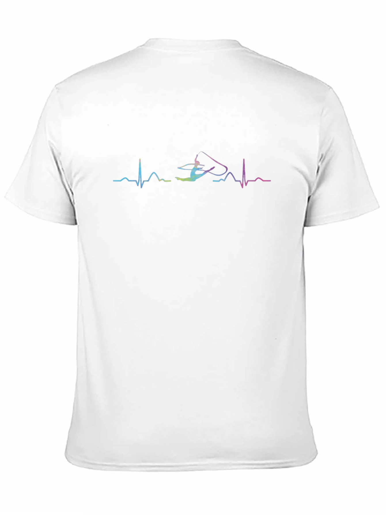 Gymnastics Heartbeat T-Shirt - Rhythmic Gymnast Design