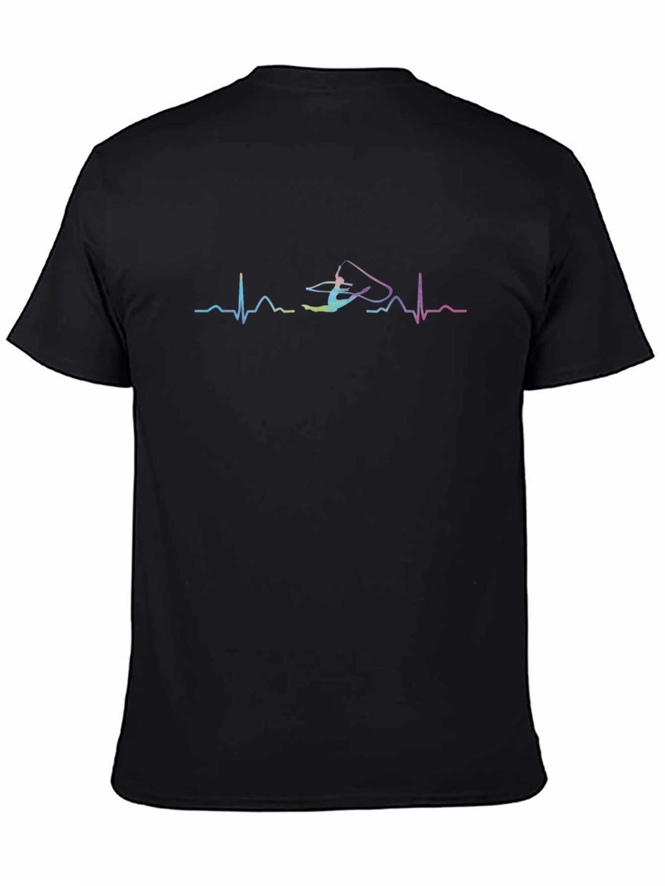 Gymnastics Heartbeat T-Shirt - Rhythmic Gymnast Design