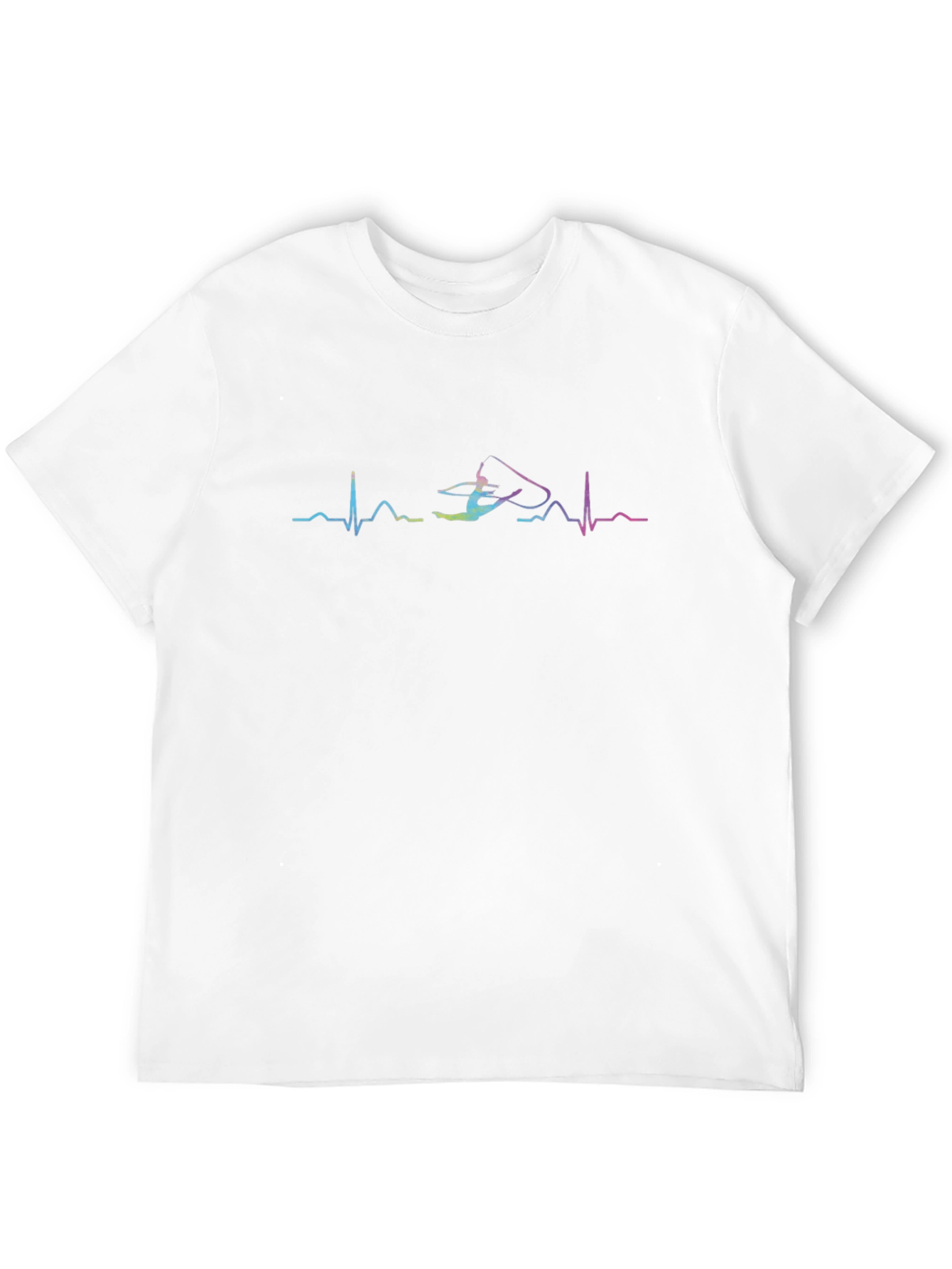 Gymnastics Heartbeat T-Shirt - Rhythmic Gymnast Design