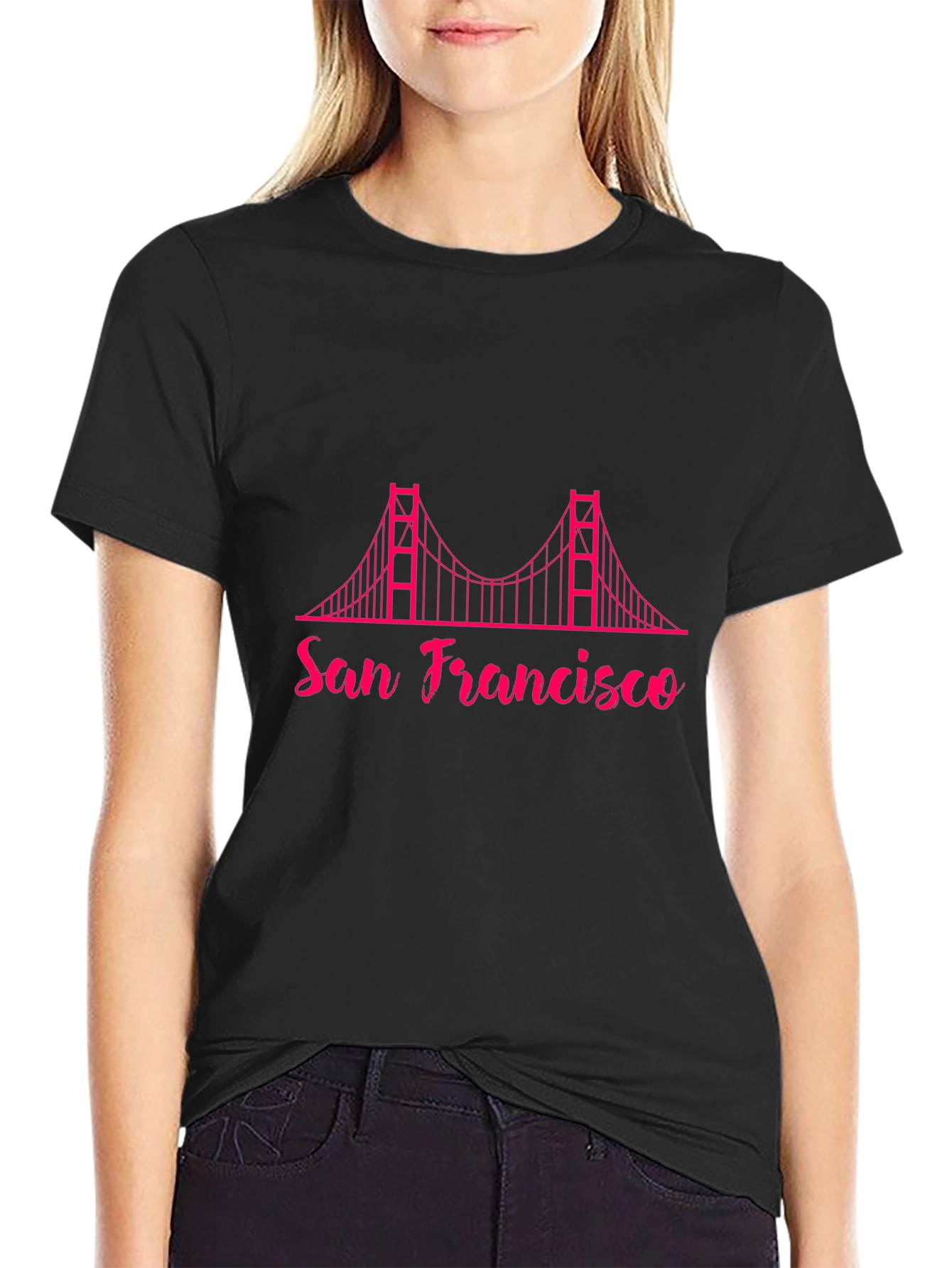 San Francisco Bridge Graphic Tee - Black