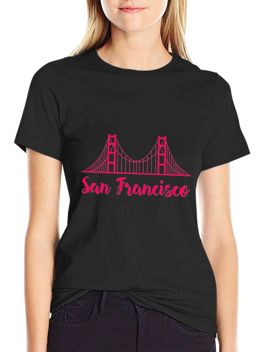 San Francisco Bridge Graphic Tee - Black