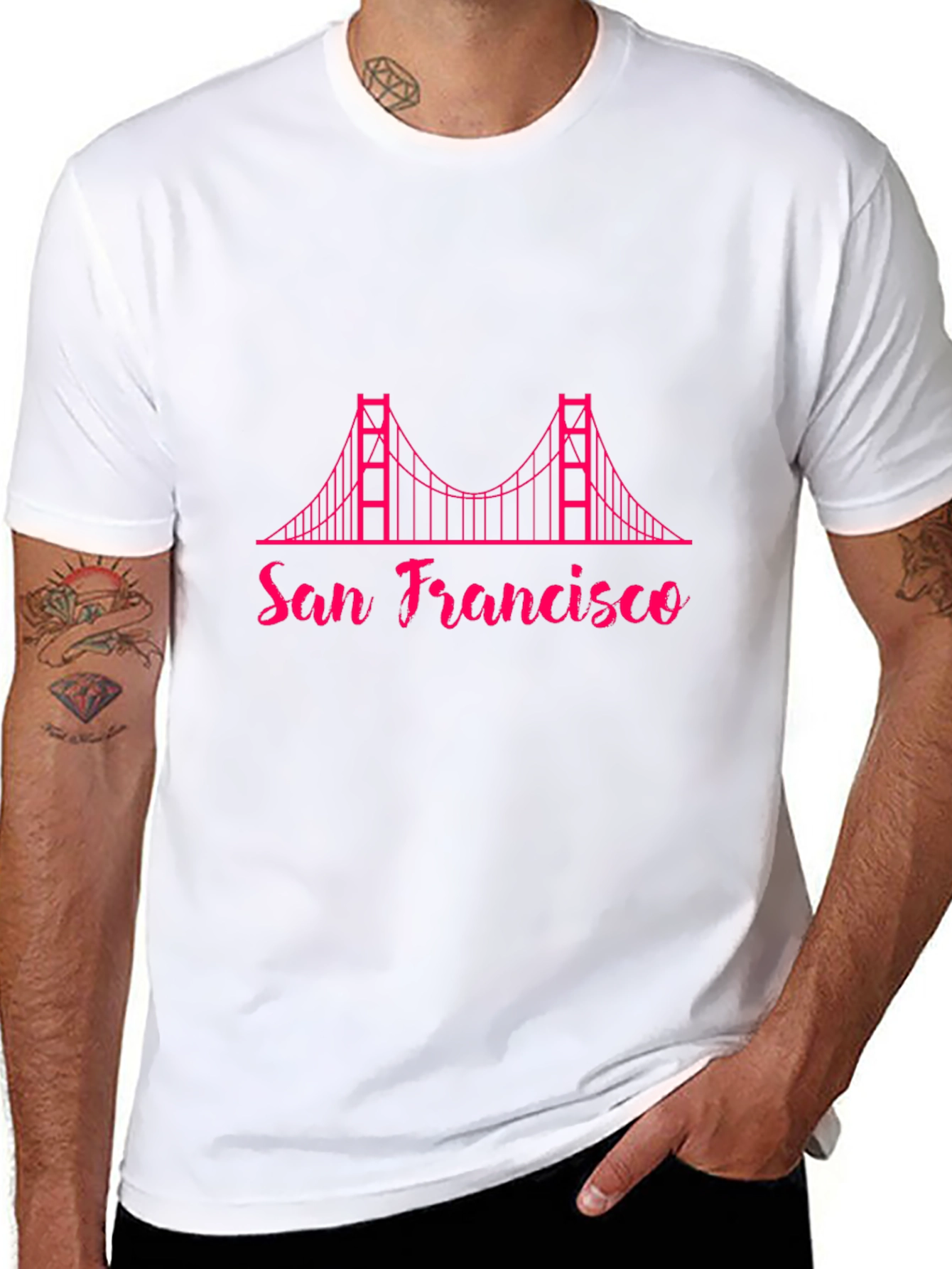 San Francisco Bridge Graphic Tee - Black