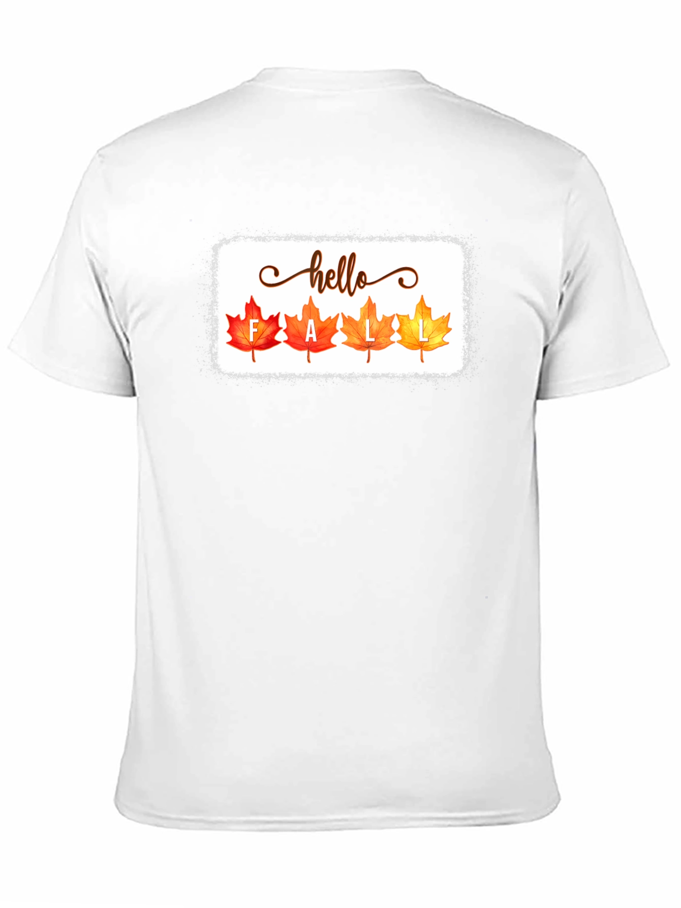 Hello Fall Graphic Tee - Autumn Leaves T-Shirt
