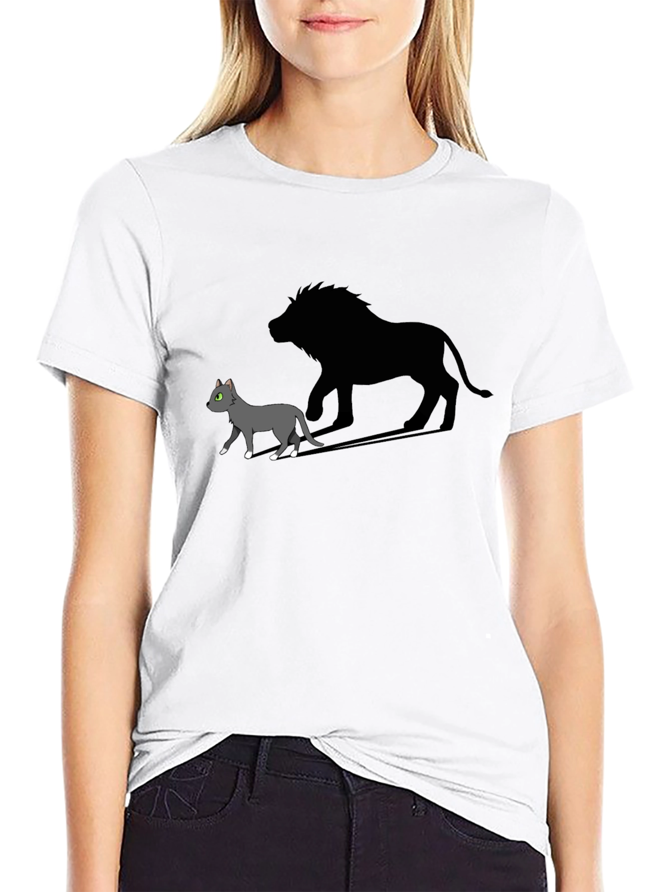 Cat Lion Shadow T-Shirt: Unleash Your Inner Roar
